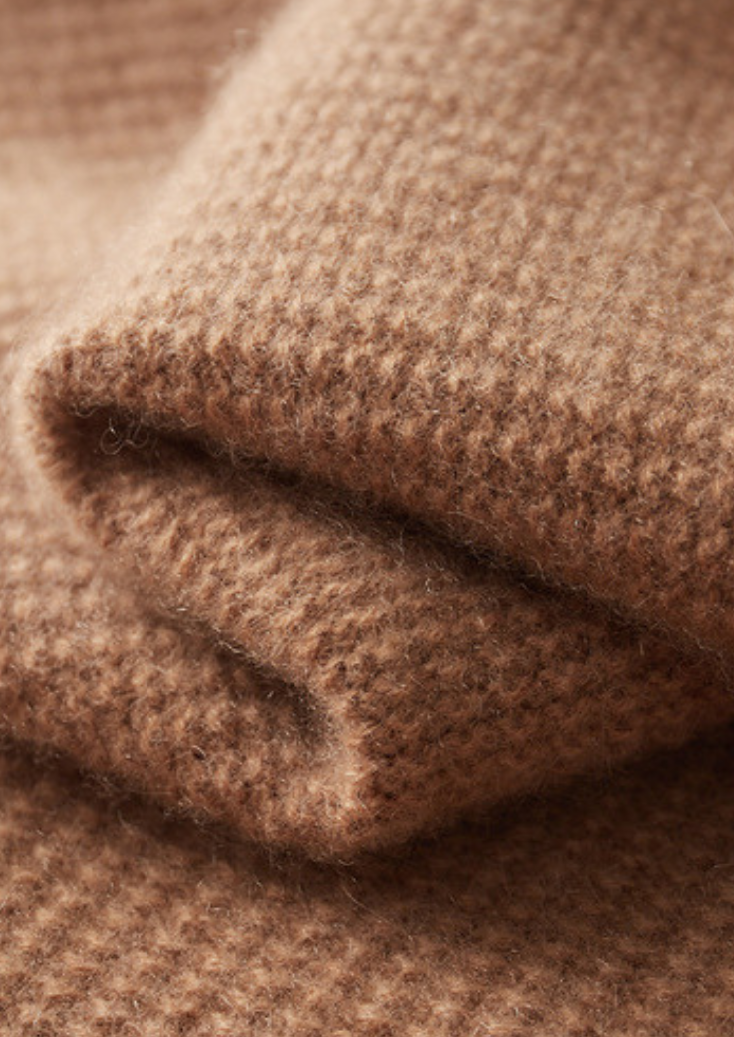 Cardigã Canelado com Zíper Puro Cashmere Mostarda