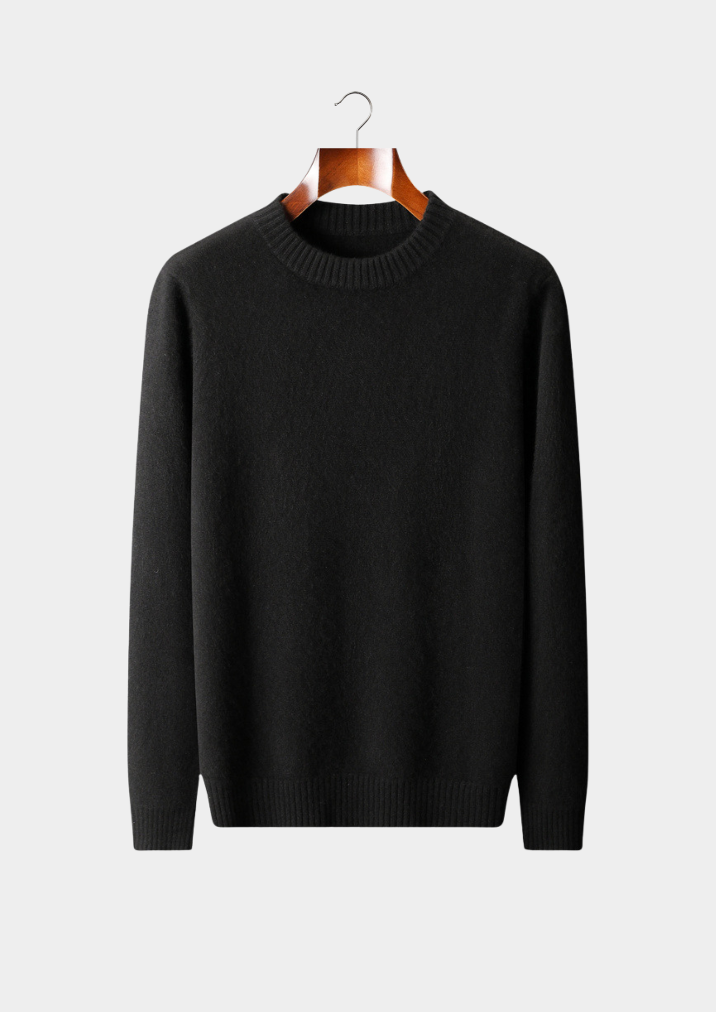 Suéter Gola Careca Essencial Puro Cashmere Preto