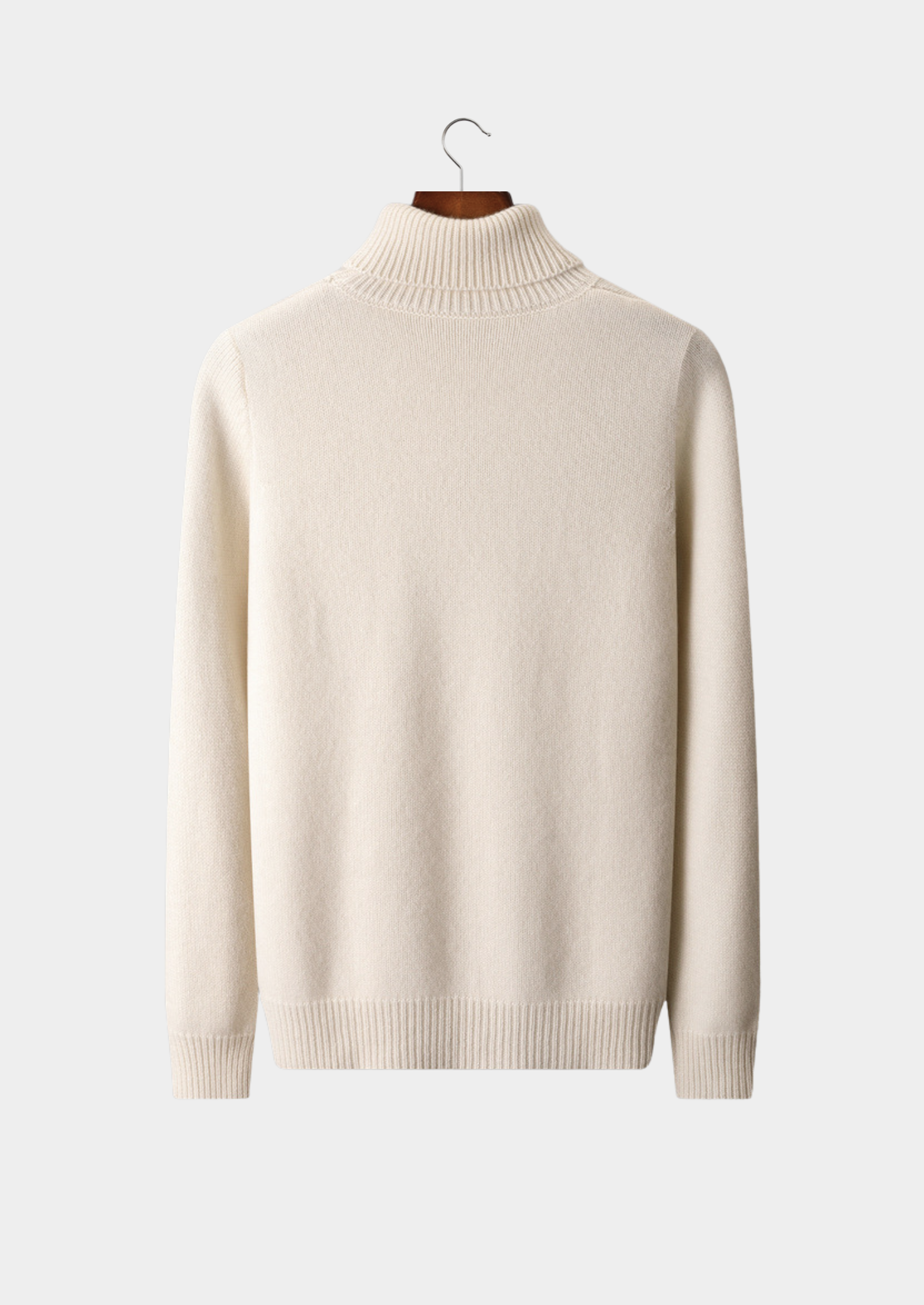 Gola Rolê Essencial de Cashmere Puro Marfim