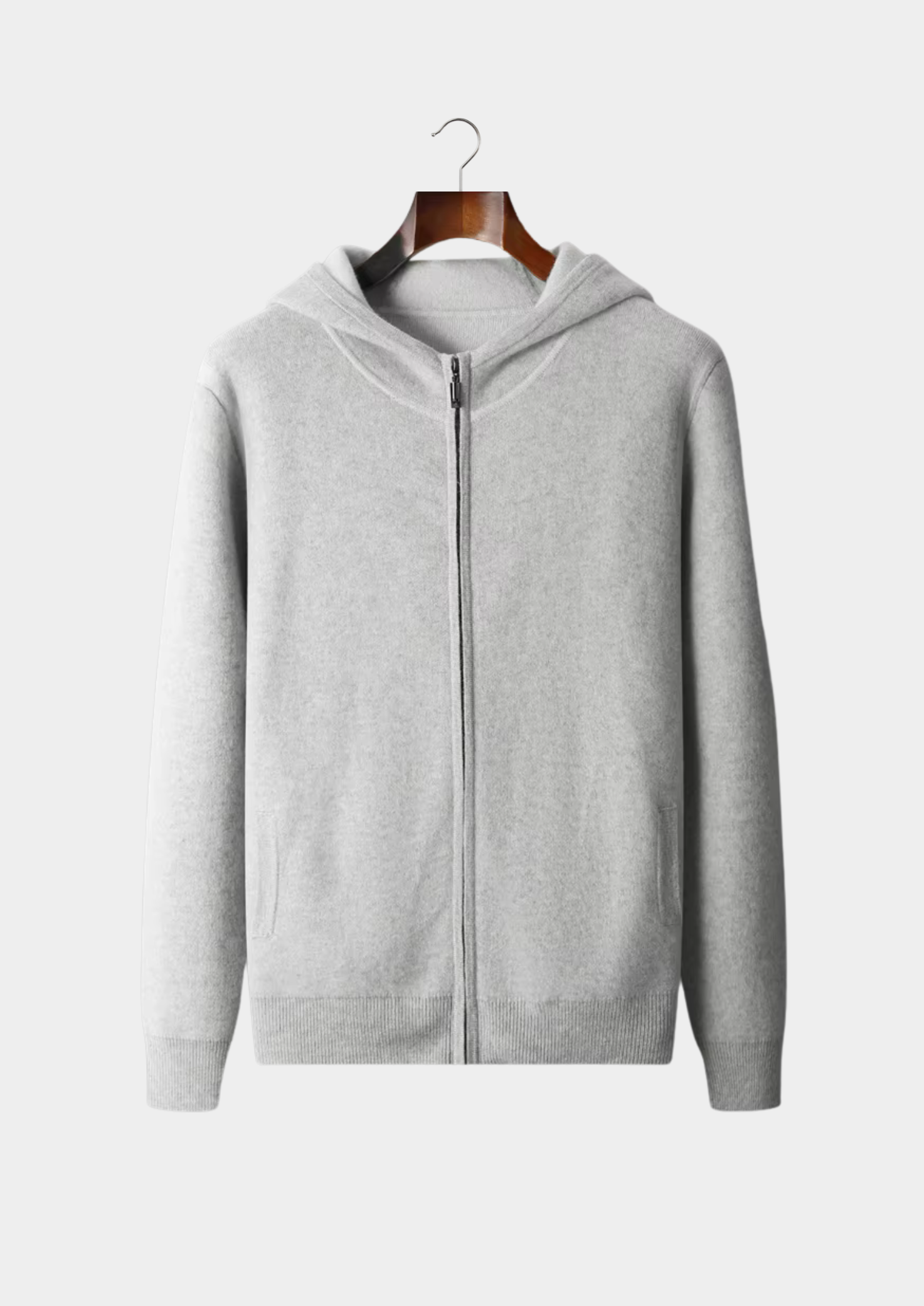 Moletom Premium em Cashmere Bicolor com Zíper
