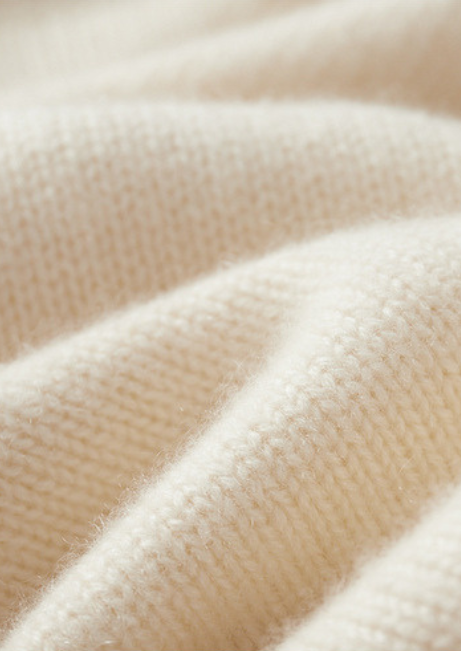 Gola Rolê Essencial de Cashmere Puro Marfim