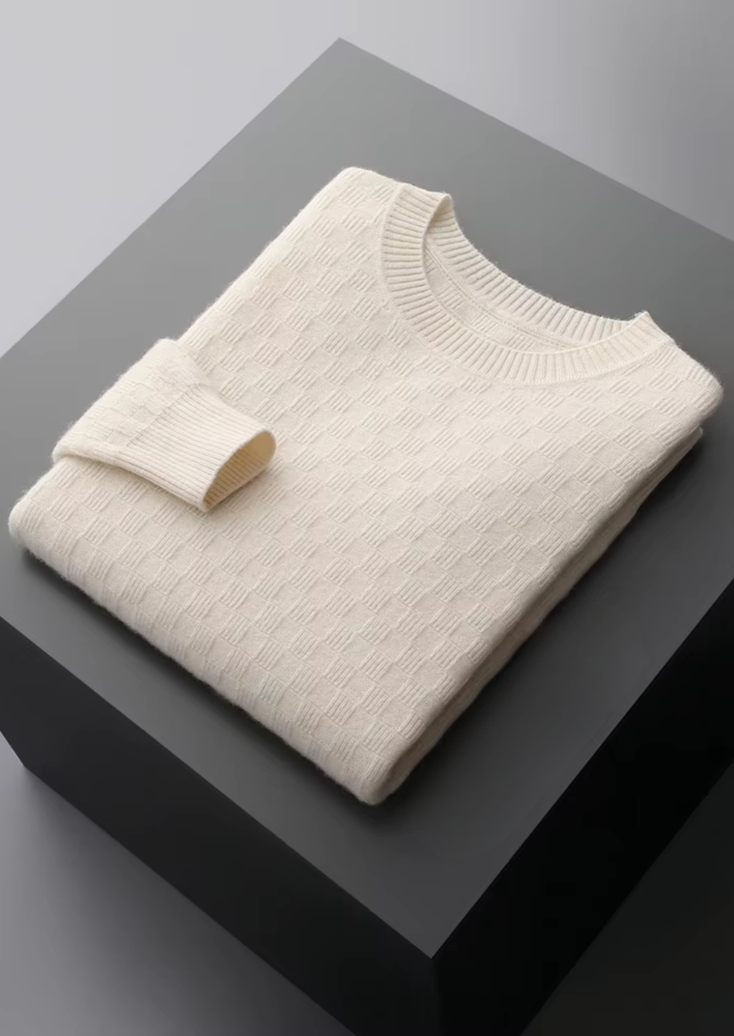 Suéter Gola Careca Cashmere Premium Texturizado