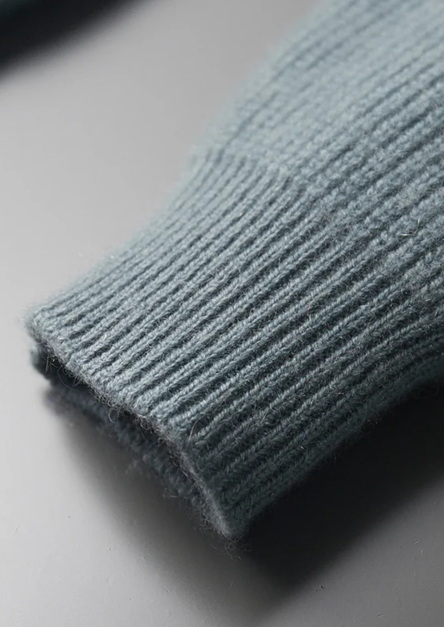 Cardigan Canelado em Caxemira Premium