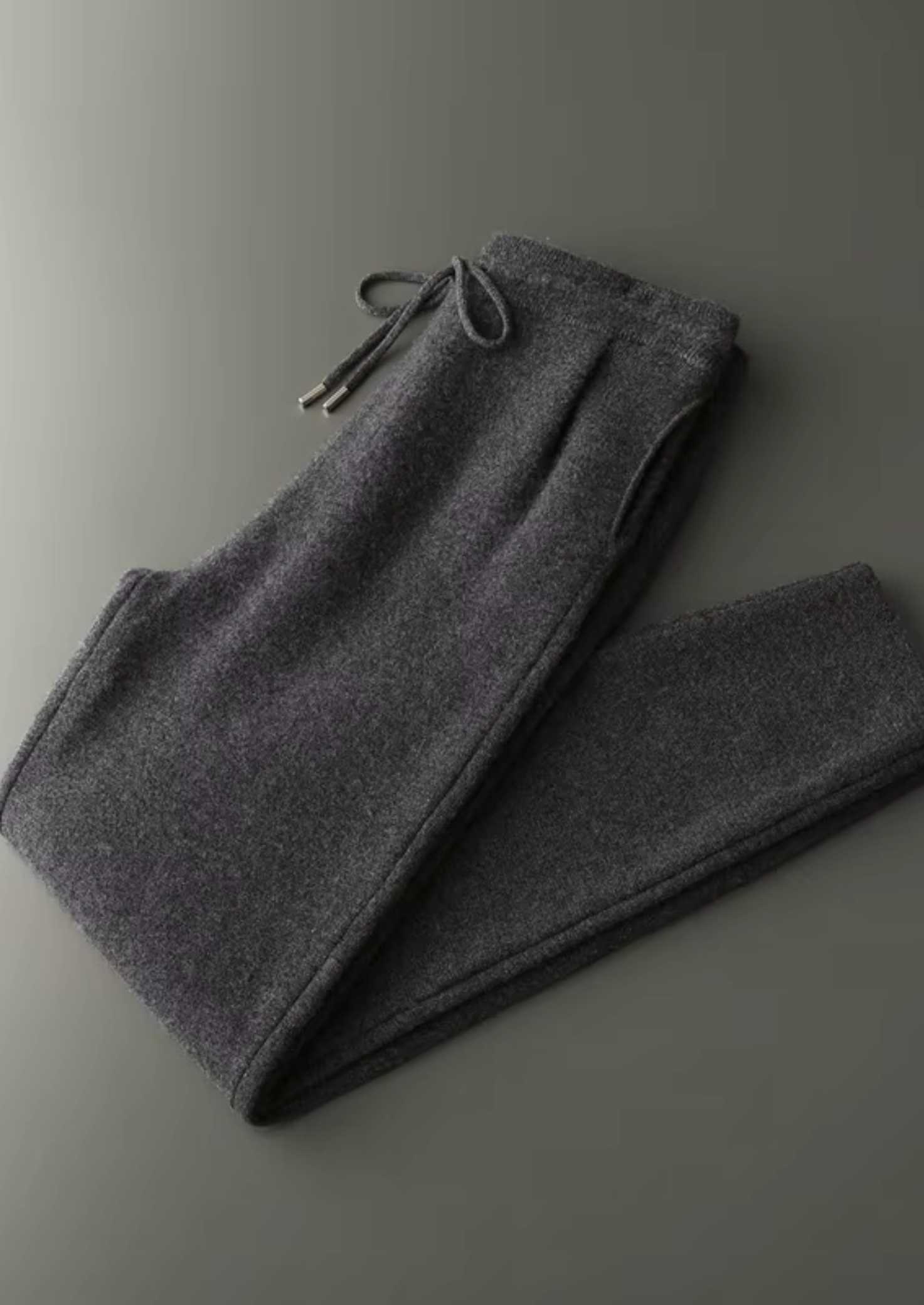 Calça Premium em Cashmere com Pregas