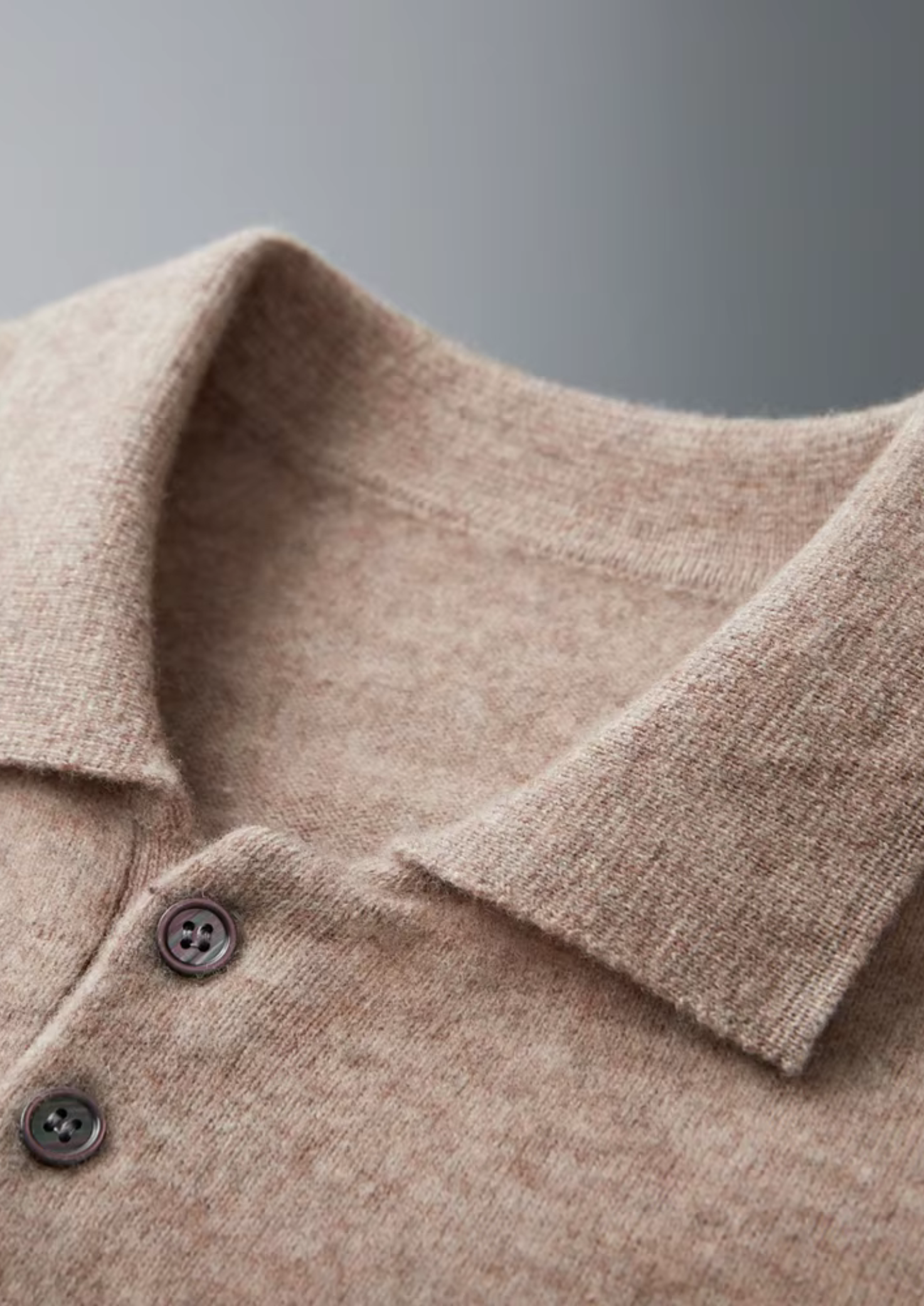 Polo Suéter Clássico em Lã Merino Extrafina Pura