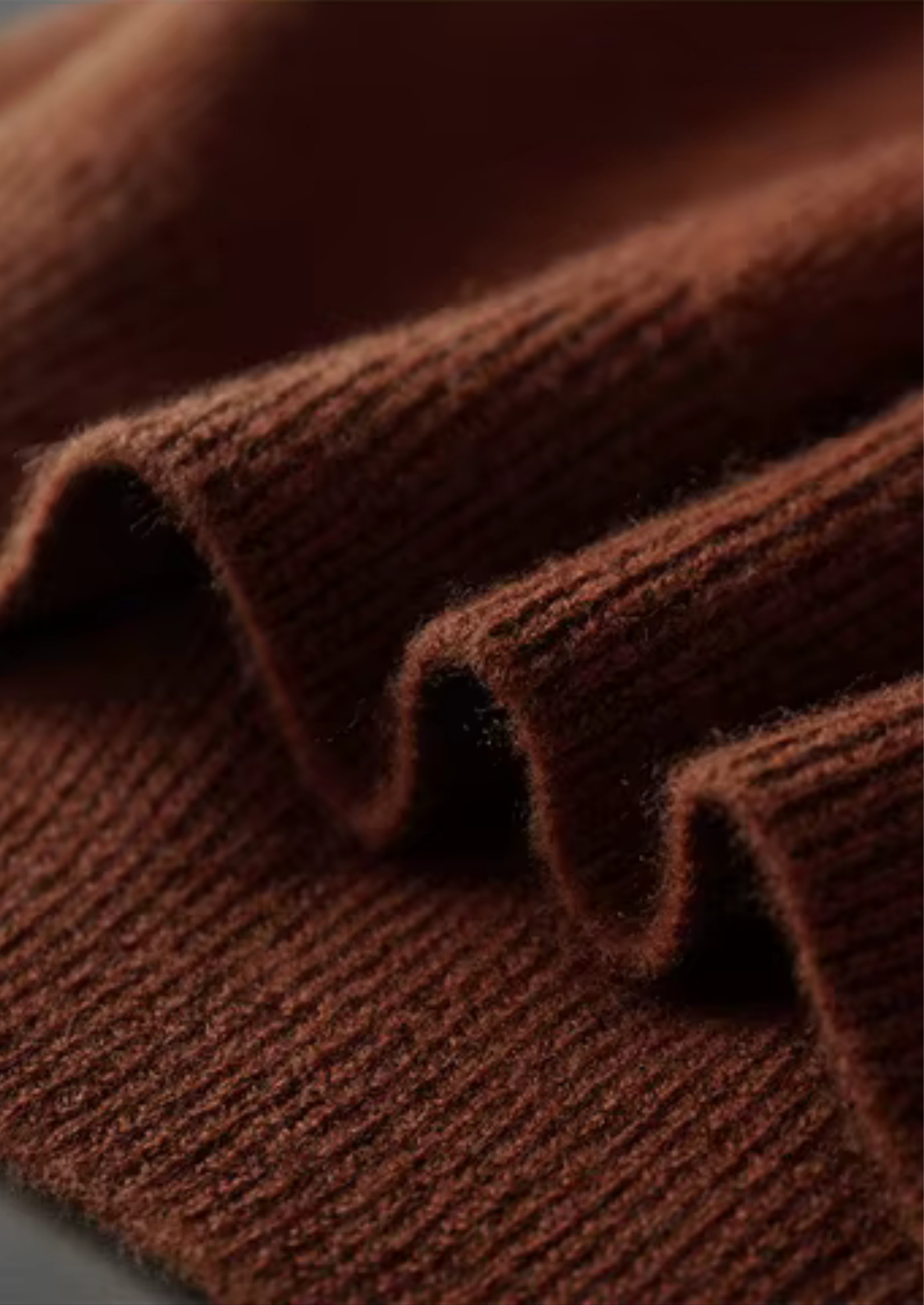 Polo Canelada Sem Botões em Lã Merino Extrafina Pura