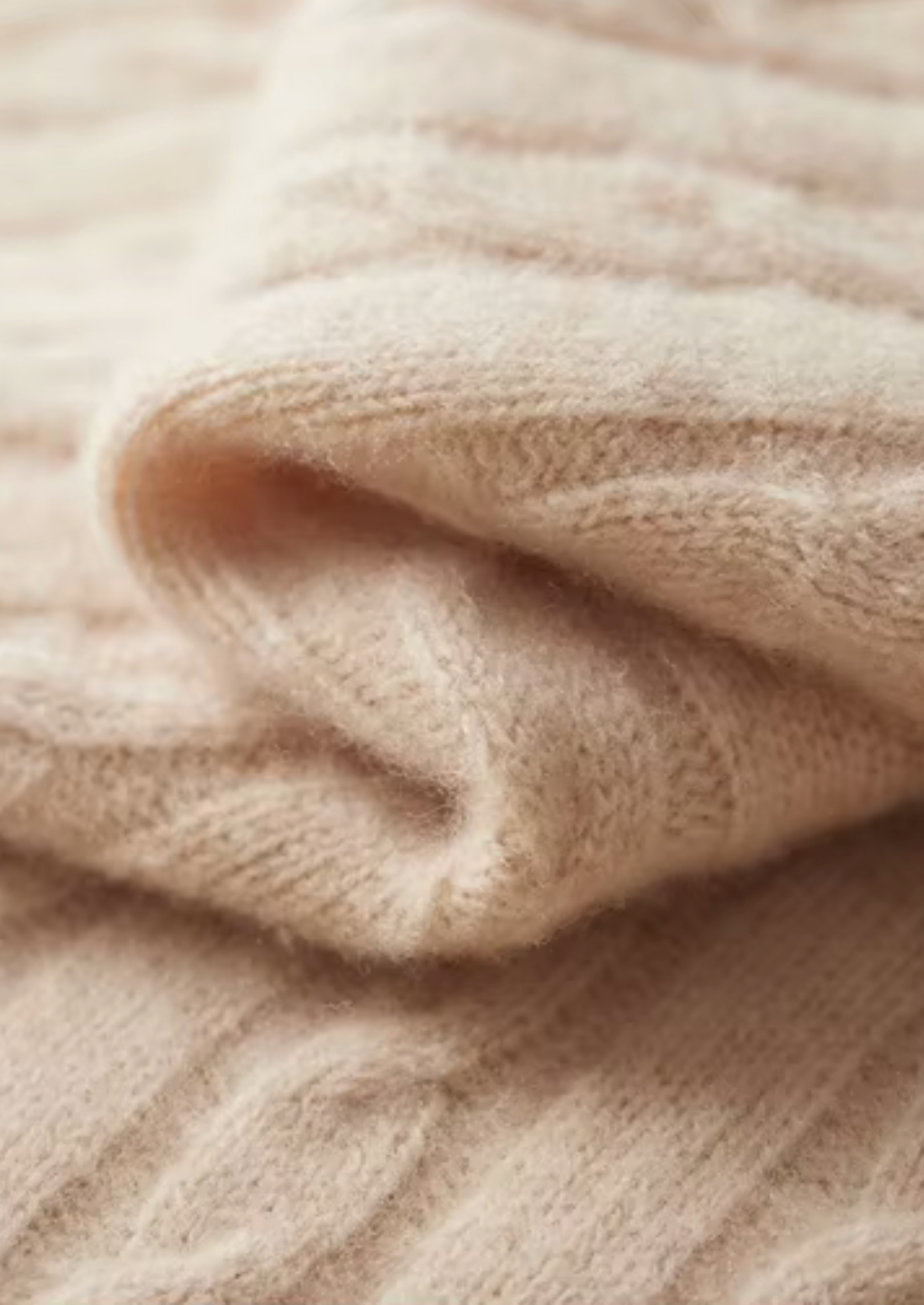 Suéter Henley Trançado em Lã Merino Extrafina