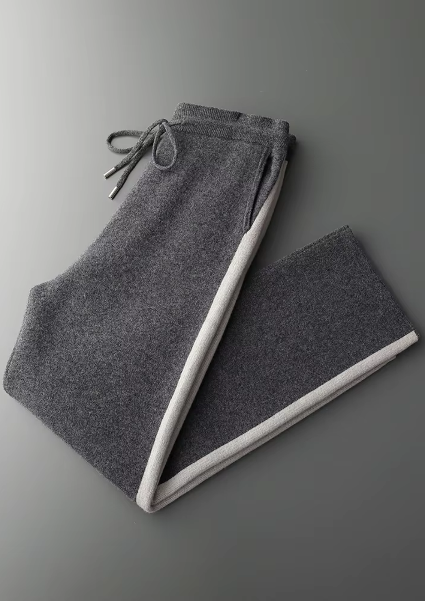 Calça Wide Leg de Lazer em Lã Merino Extrafina Pura
