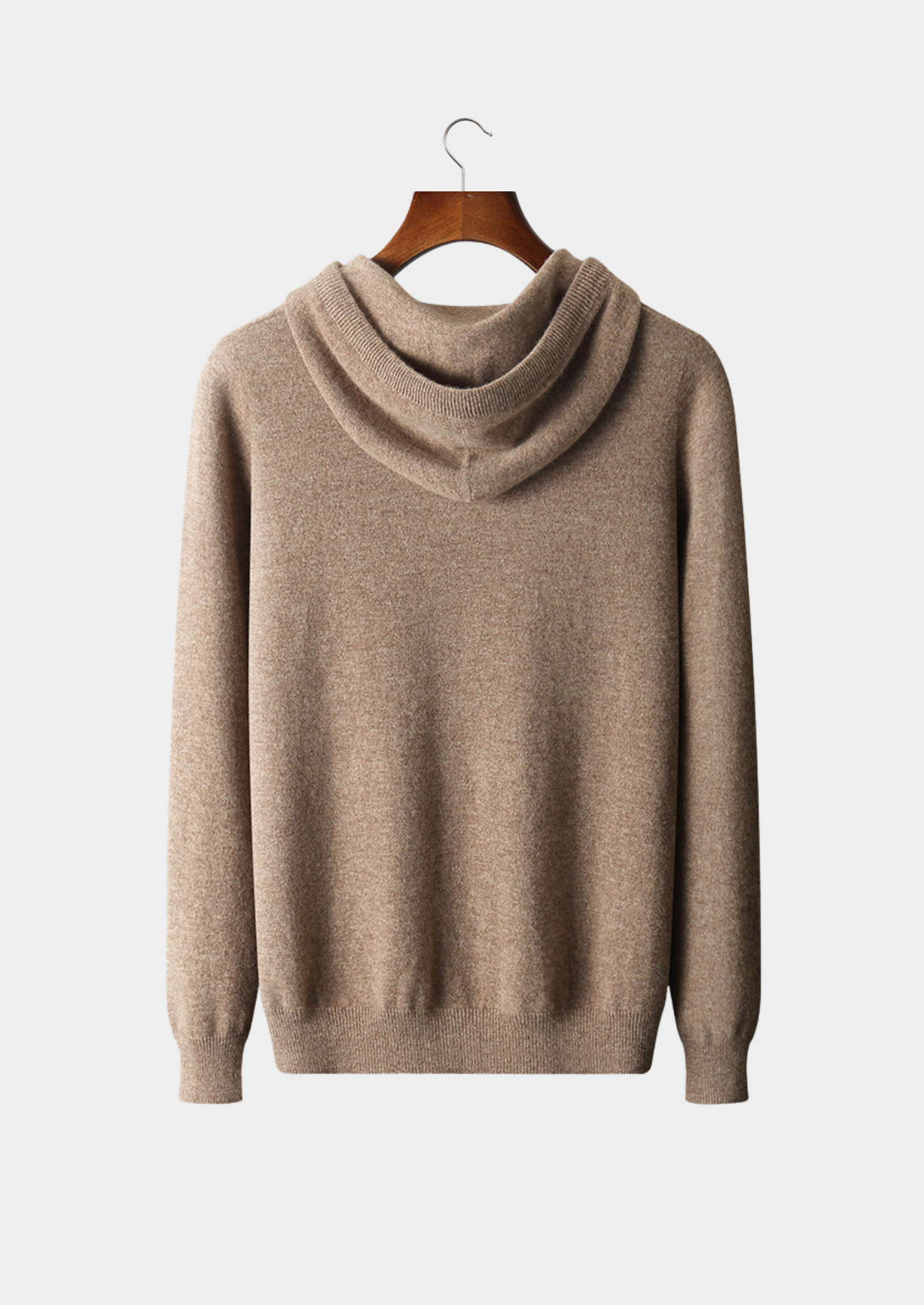 Moletom Leisure Bege em Lã Merino Extrafina Pura