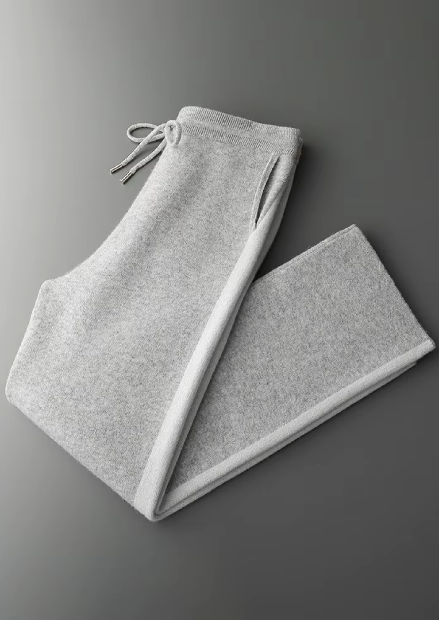 Calça Wide Leg de Lazer em Lã Merino Extrafina Pura