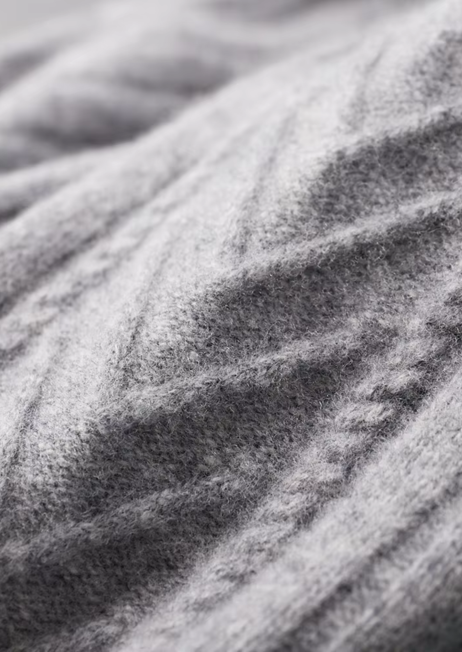 Cardigan com Zíper Estampado em Lã Merino Extrafina