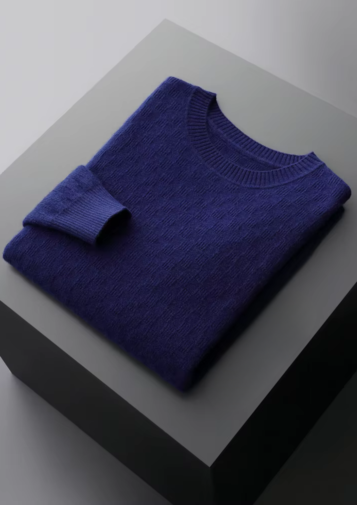 Suéter Gola Careca Cashmere Premium Texturizado