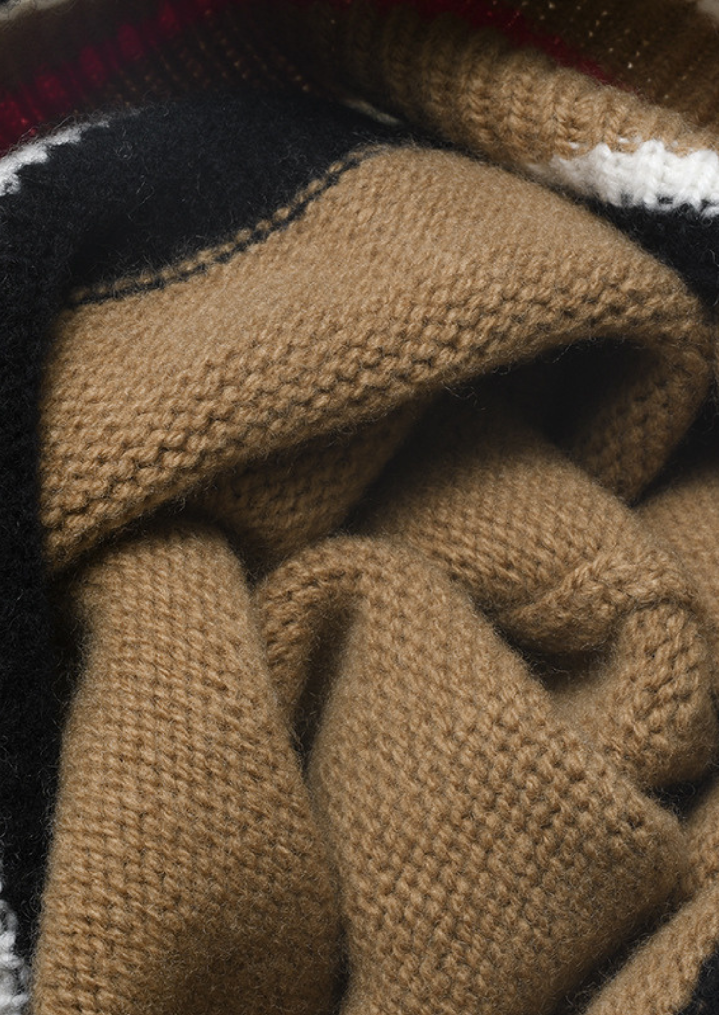 Gorro de Inverno em Lã Merino Caramelo