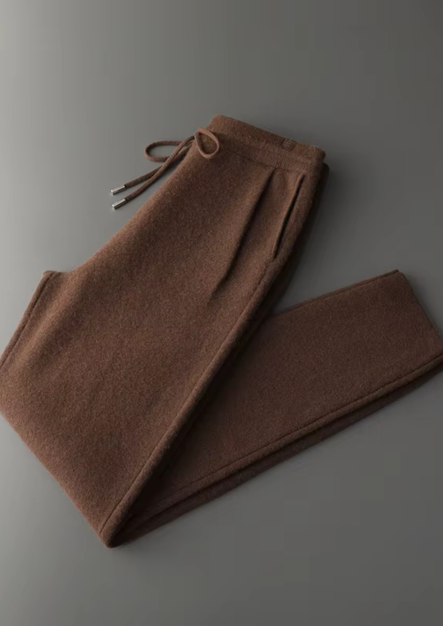 Calça Premium em Cashmere com Pregas