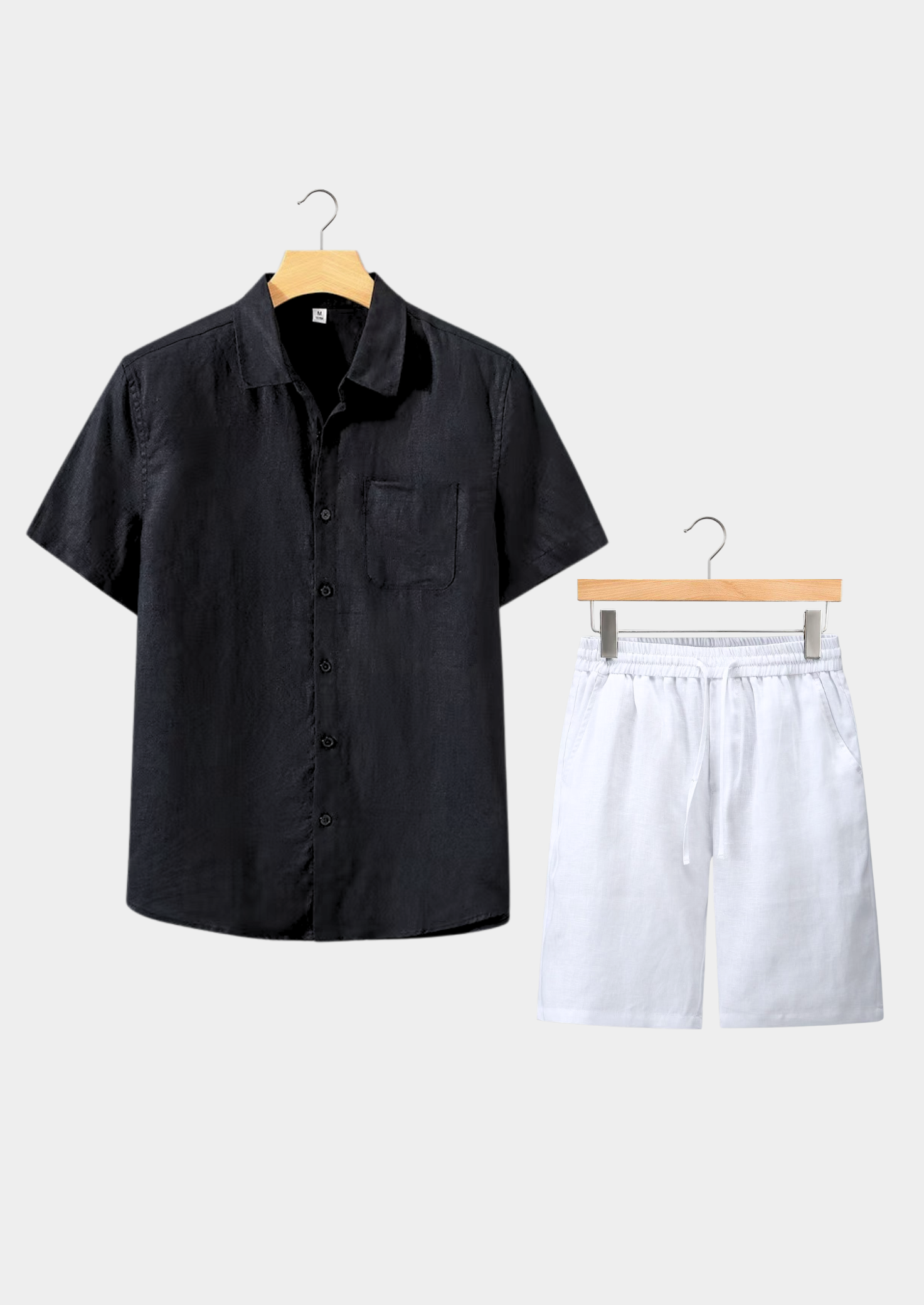 CONJUNTO DE VERÃO DOLCEVITA MANGA CURTA - PRETO/BRANCO