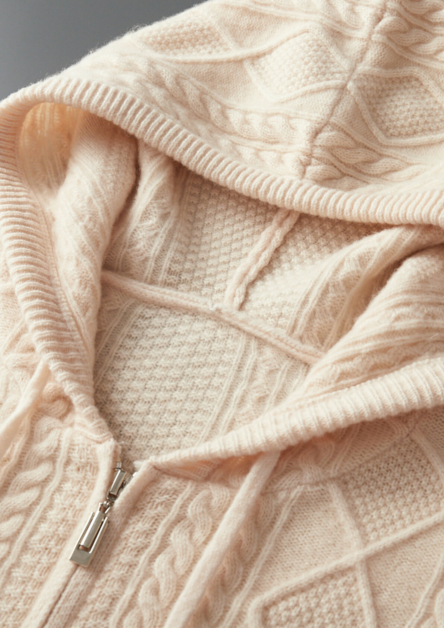 Moletom com Zíper de Inverno em Lã Merino Extrafina