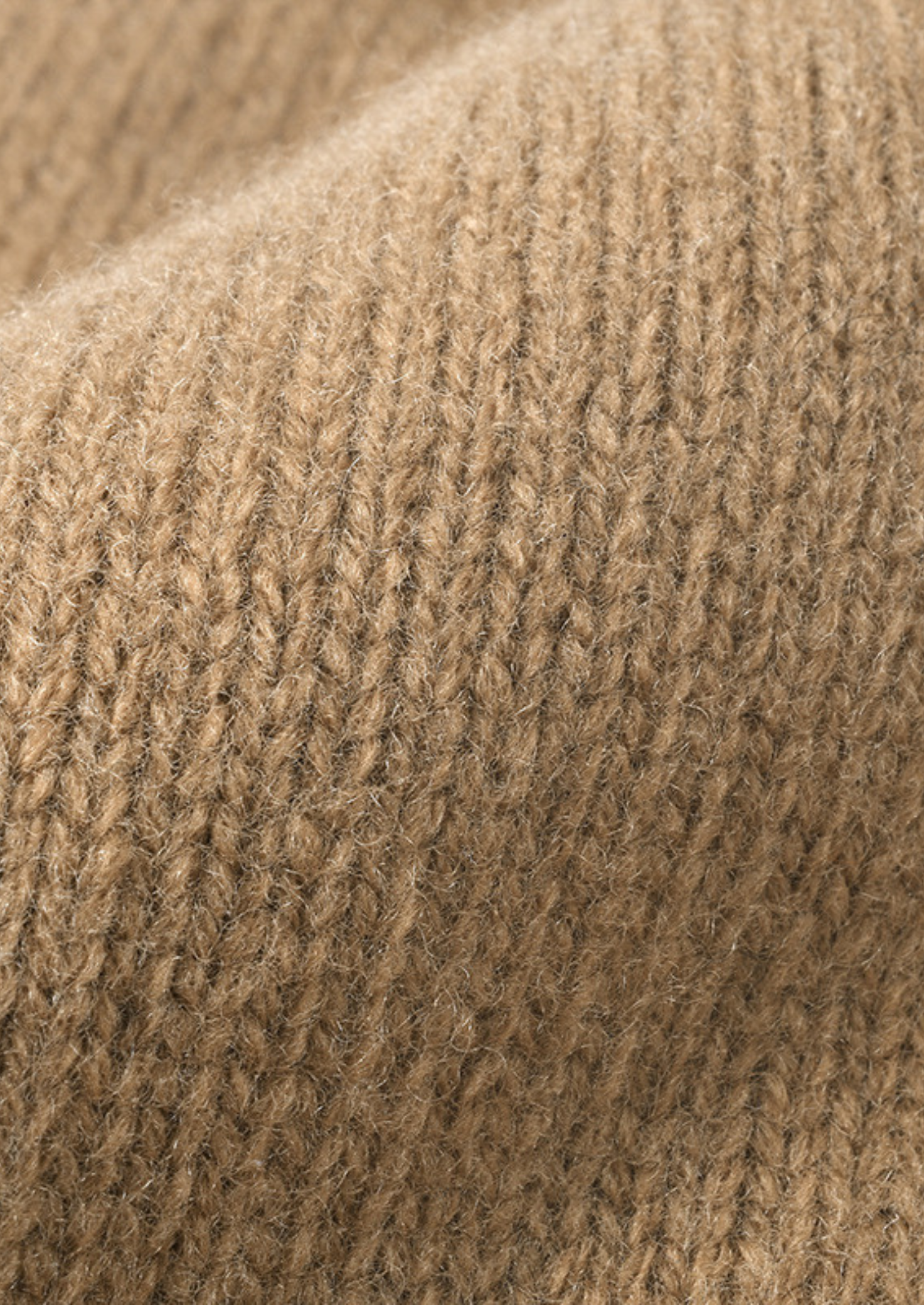 Gorro de Inverno em Lã Merino Caramelo
