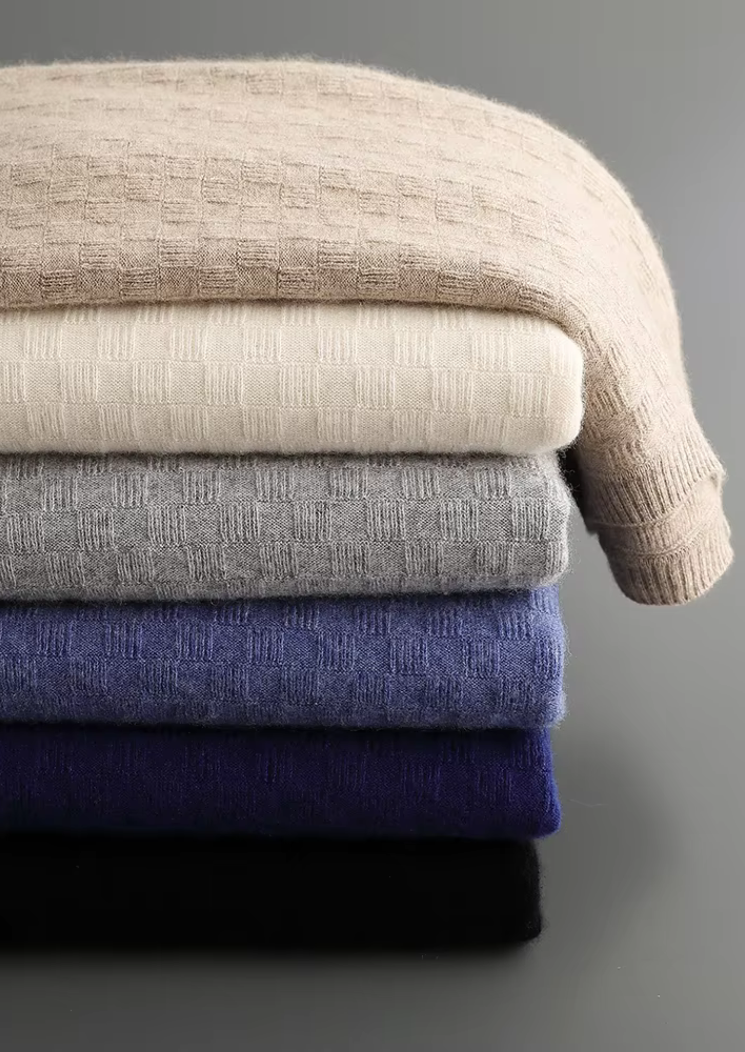 Suéter Gola Careca Cashmere Premium Texturizado