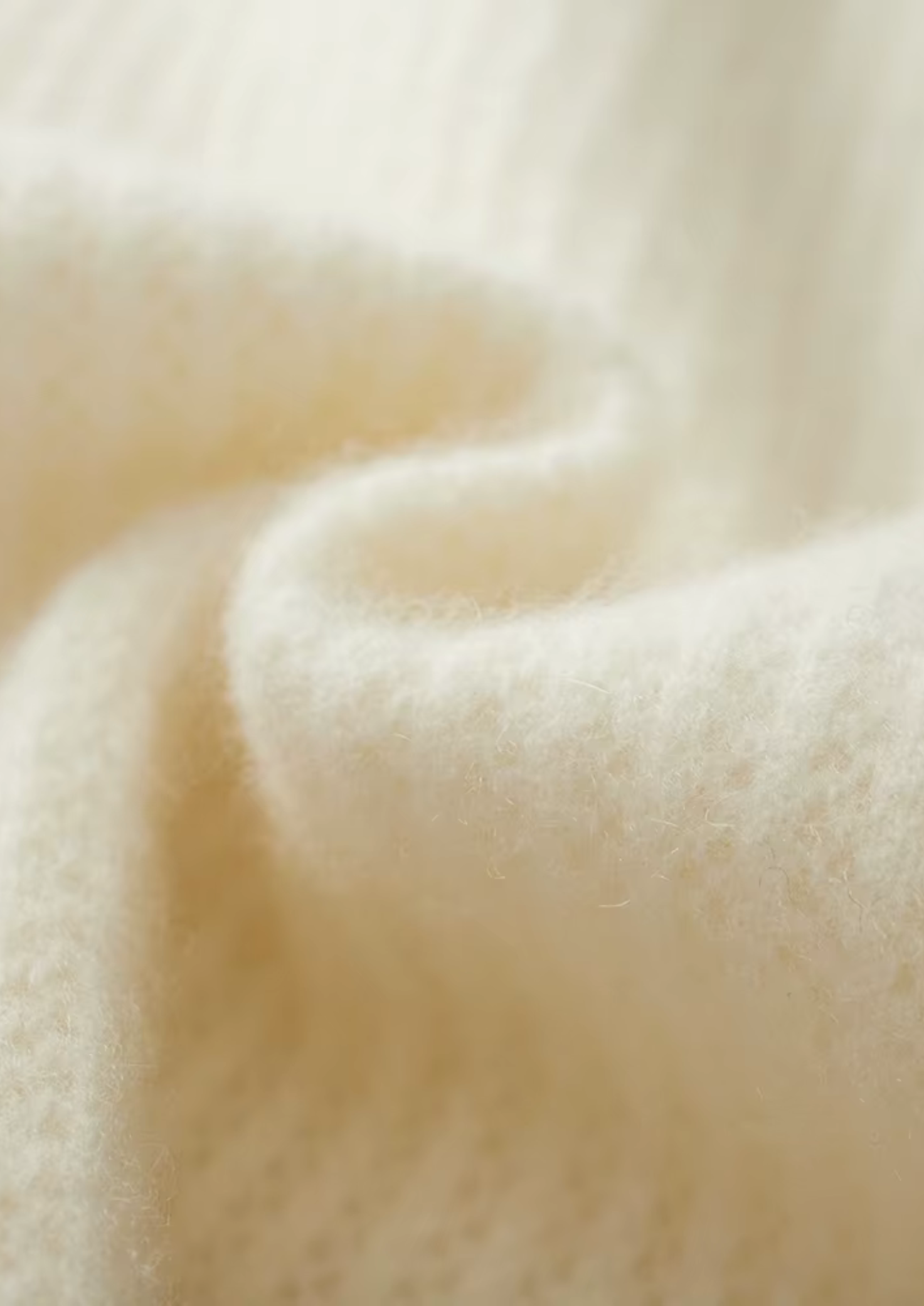 Moletom com Zíper Canelado em Lã Merino Extrafina Pura