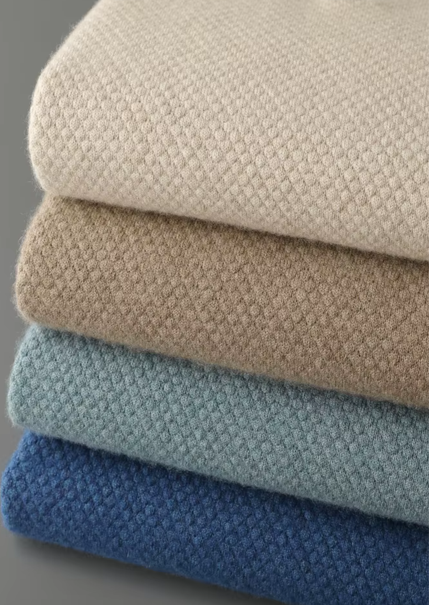 Polo de Tricô Texturizado em Caxemira Premium