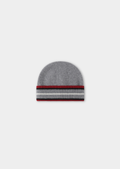 Gorro de Inverno em Lã Merino Cinza Claro