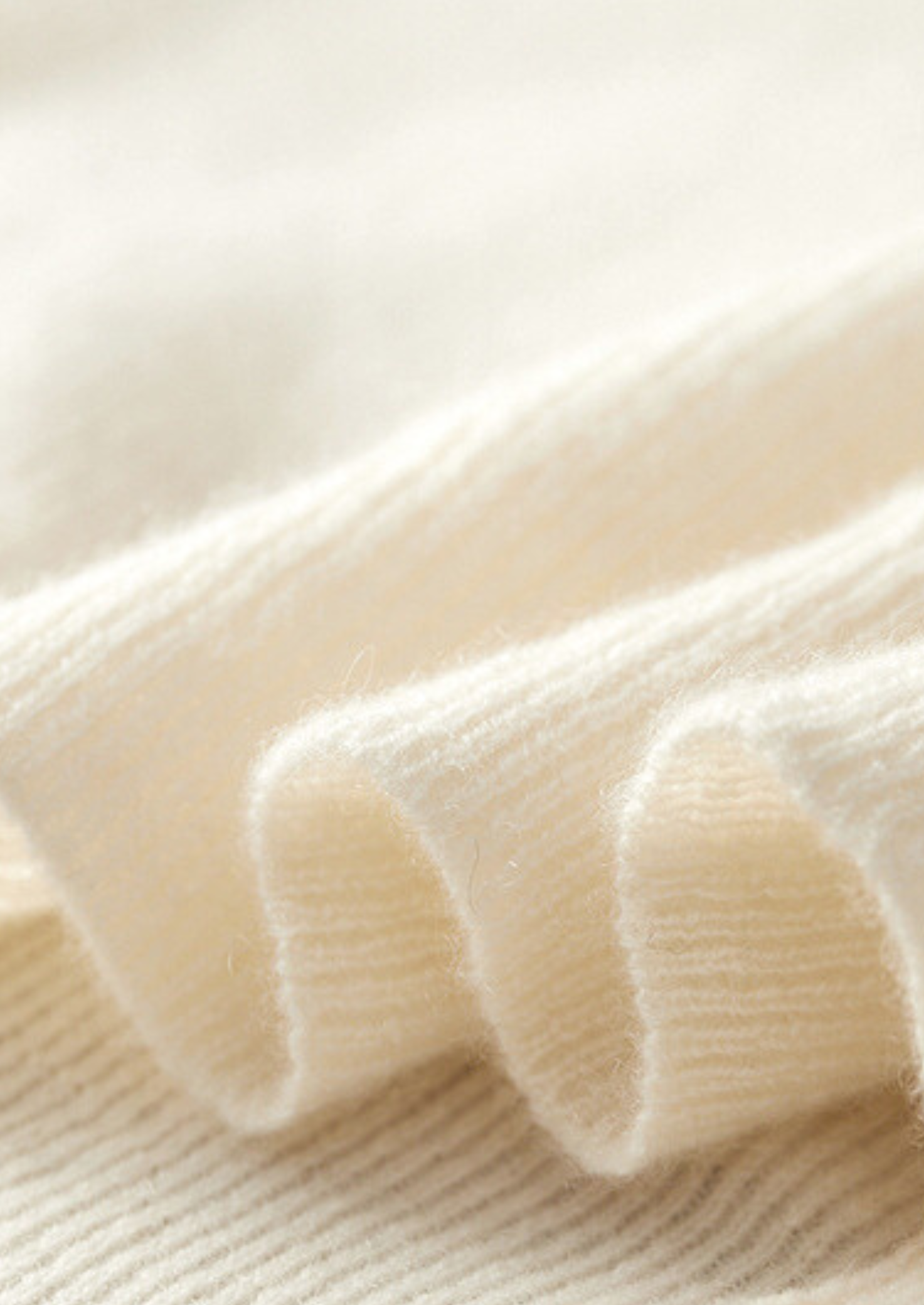 Colete Térmico Marfim em Cashmere Puro
