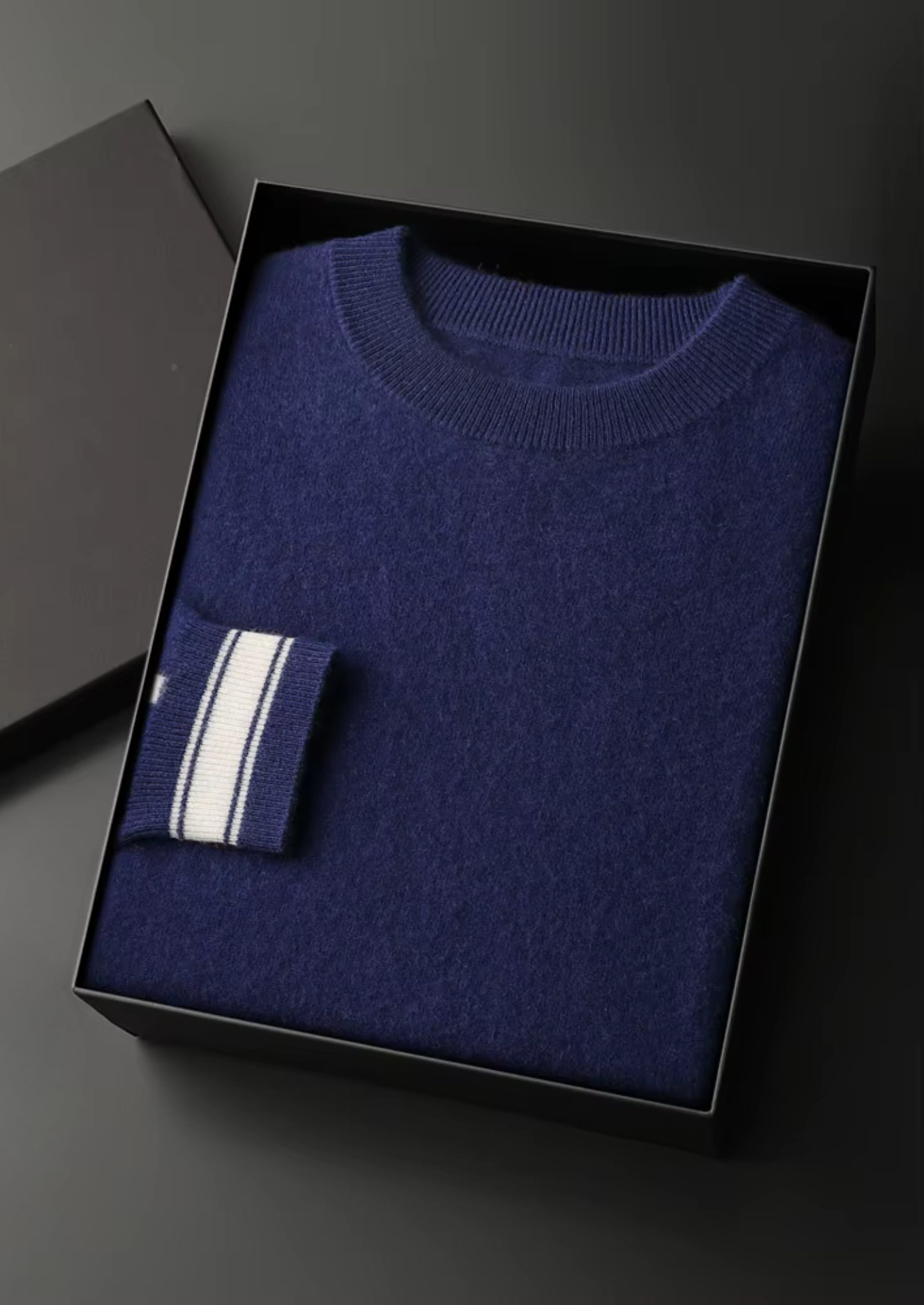 Conjunto de Lazer Vienna em Cashmere Premium - Azul-Marinho