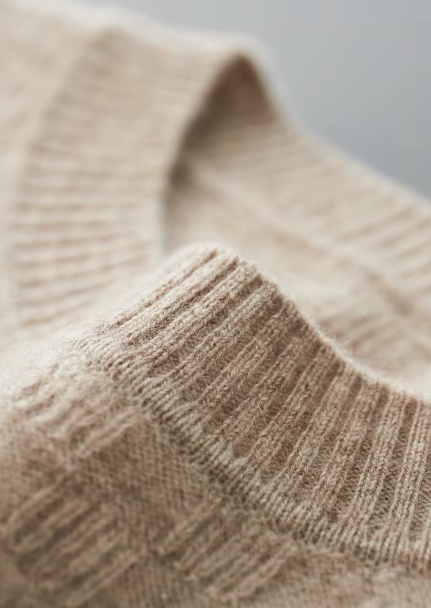 Suéter Gola Careca Cashmere Premium Texturizado