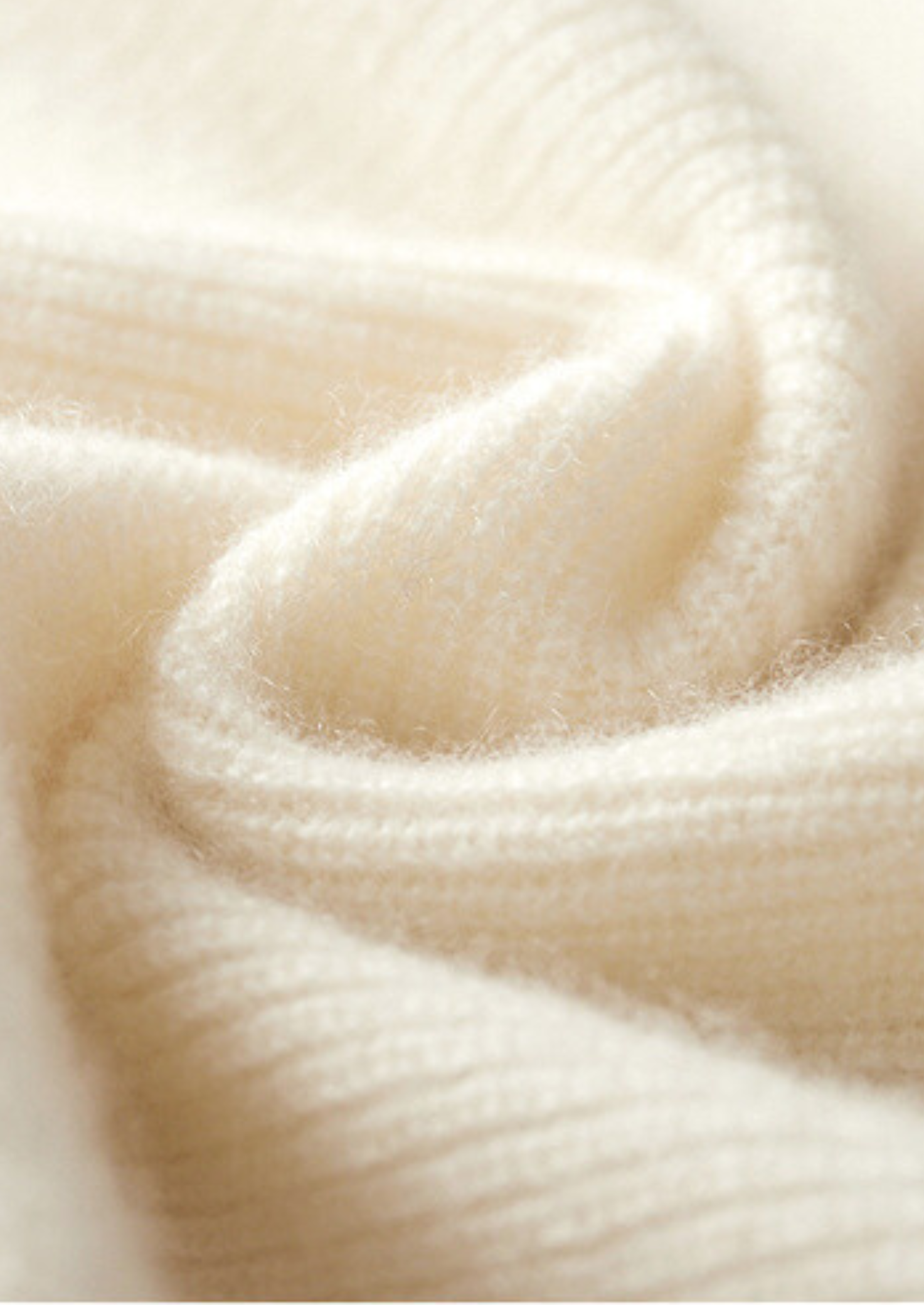 Colete Térmico Marfim em Cashmere Puro