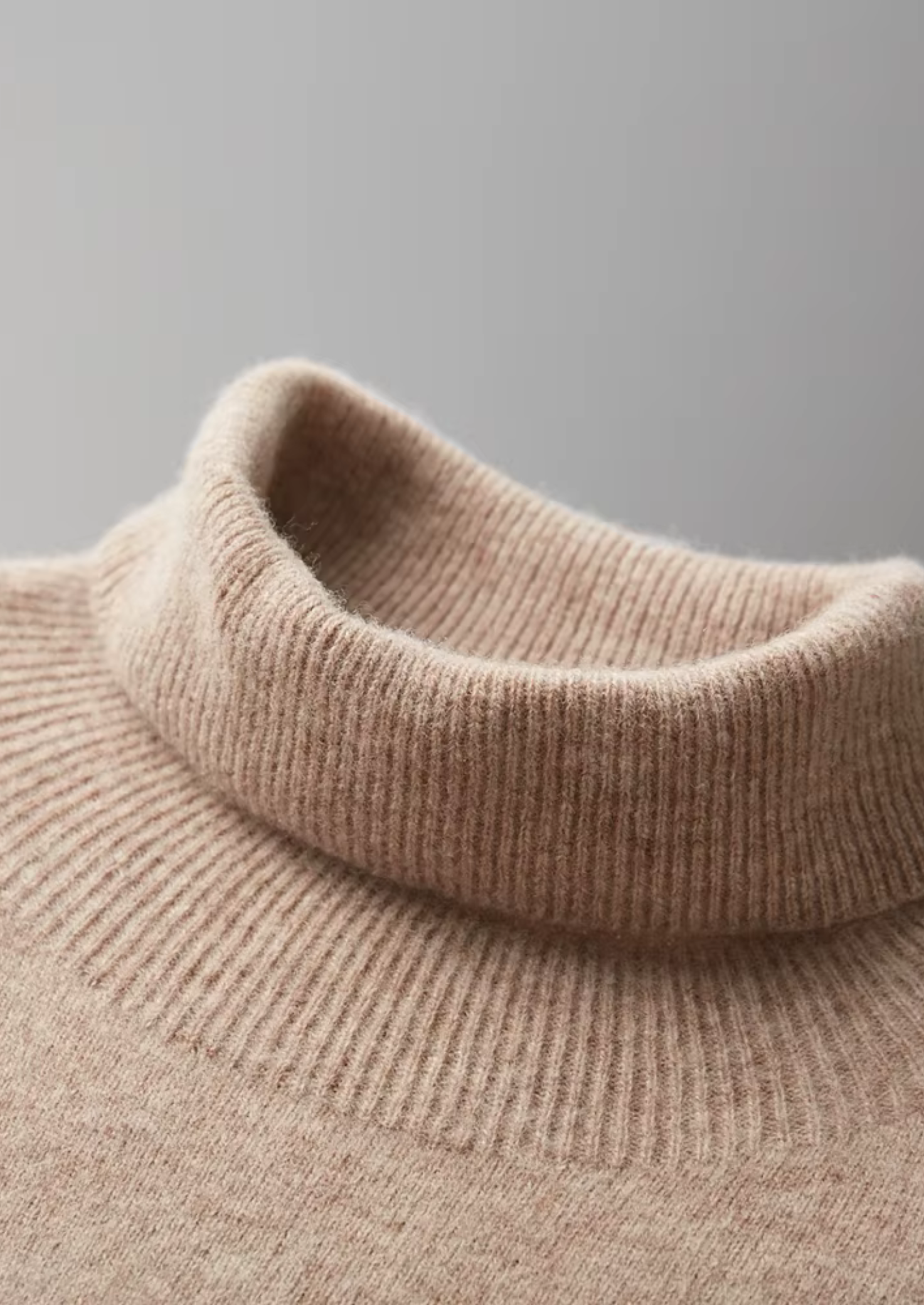 Gola Alta Clássica em Lã Merino Extrafina Pura