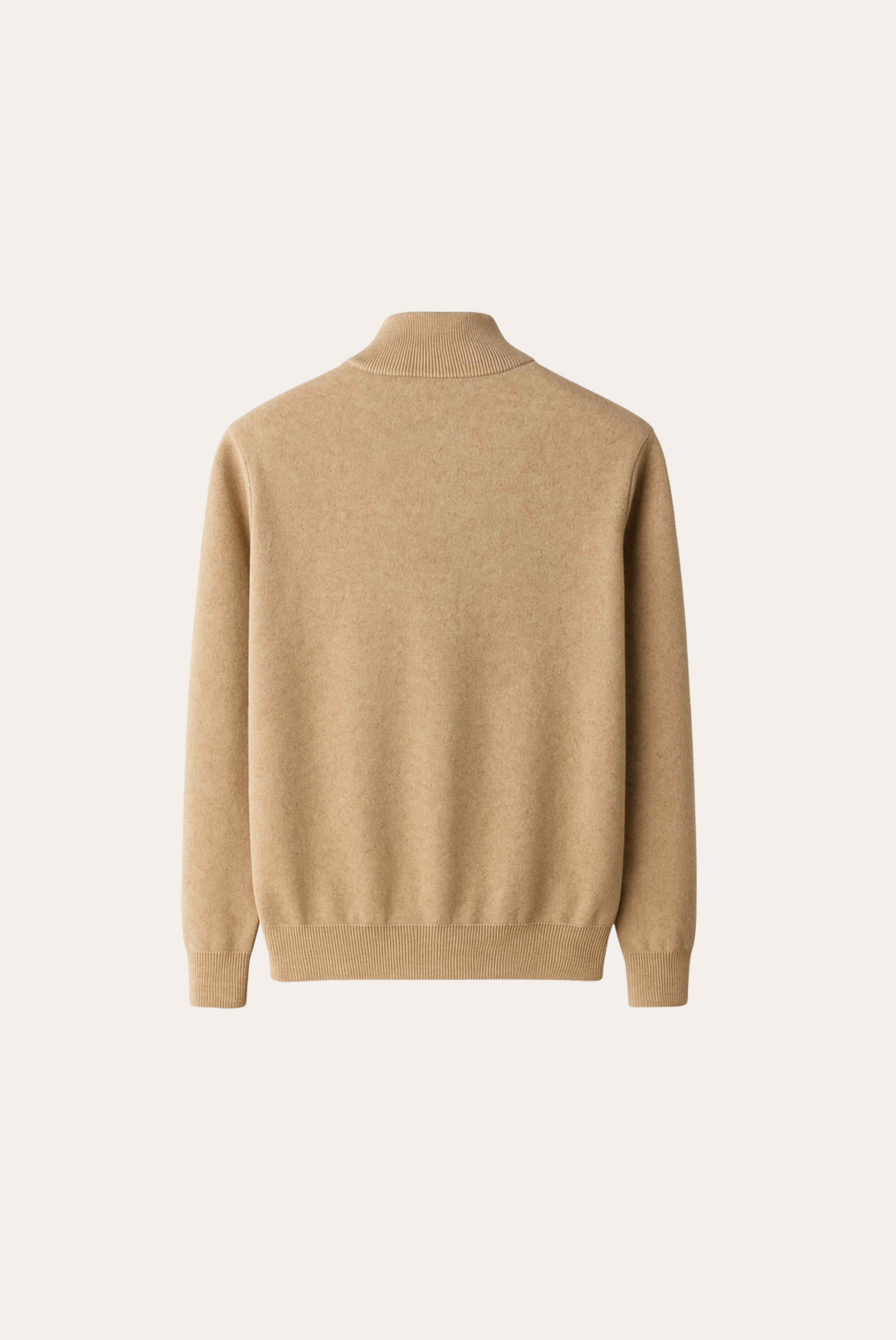 Cardigan de Cashmere Dupla Face Camelo