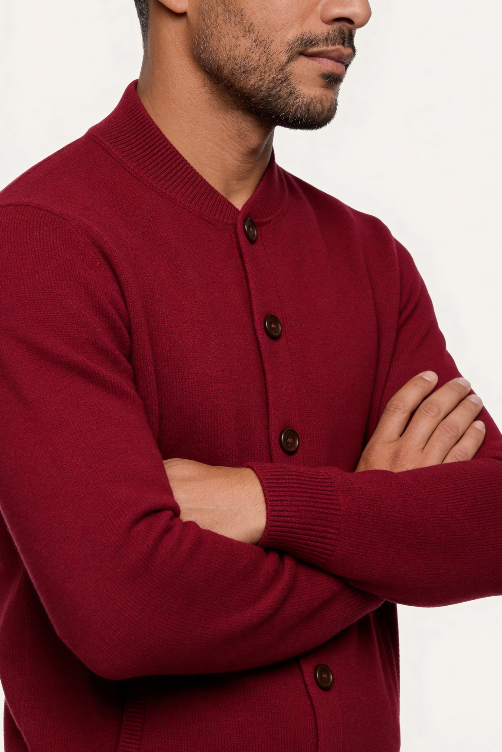Cardigan de Cashmere Vermelho