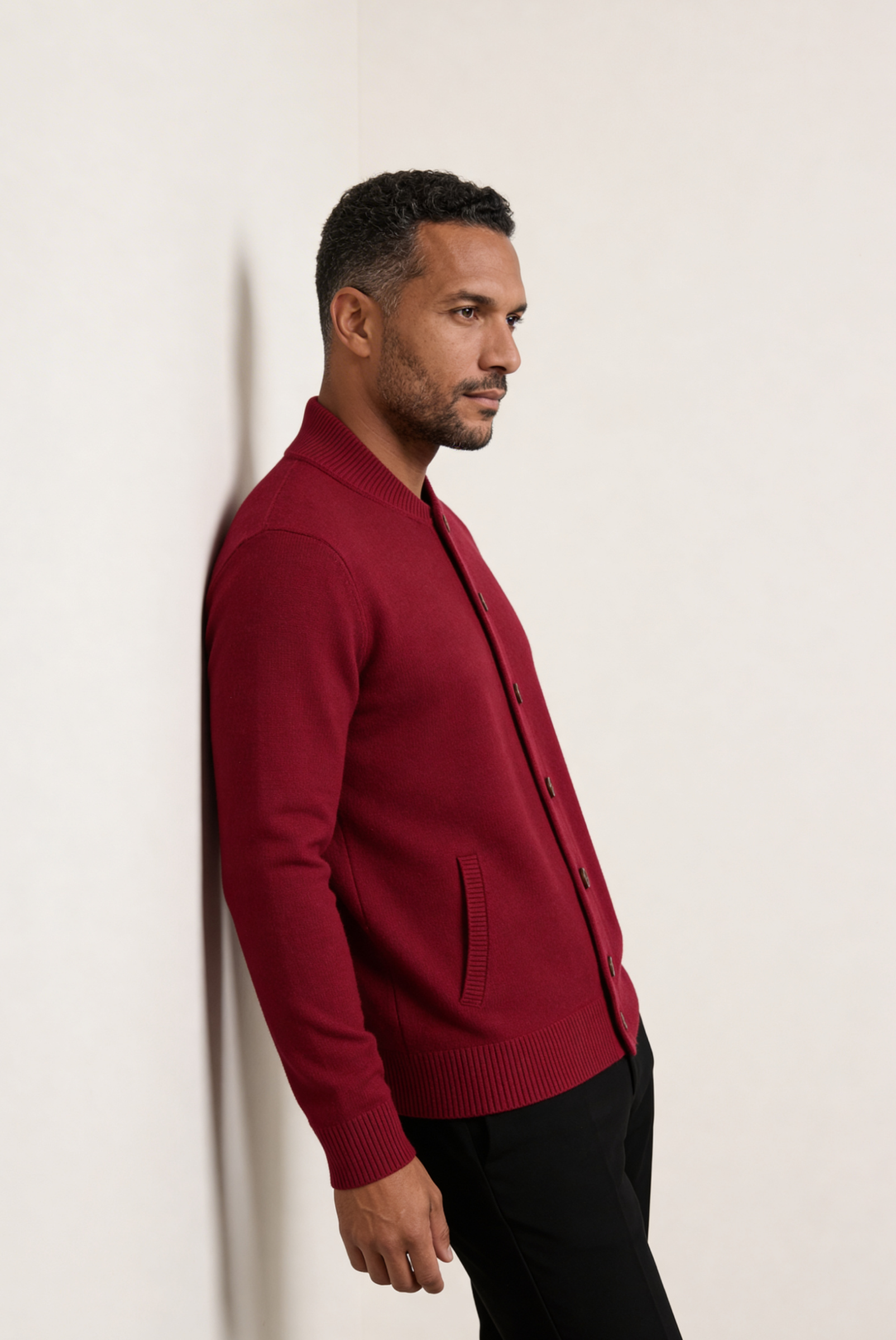 Cardigan de Cashmere Vermelho