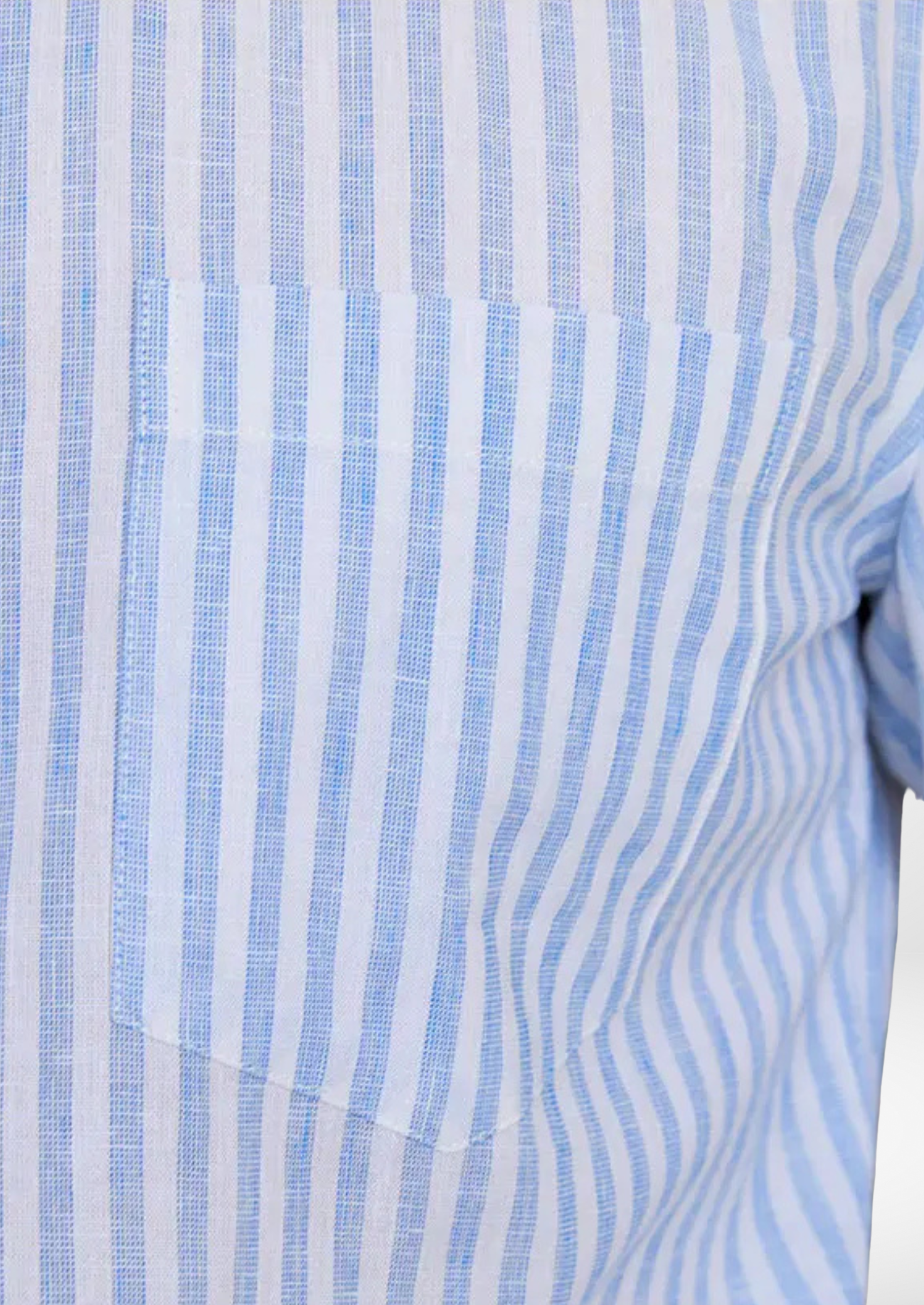 Camisa Costeira Listrada Portofino - Azul Claro