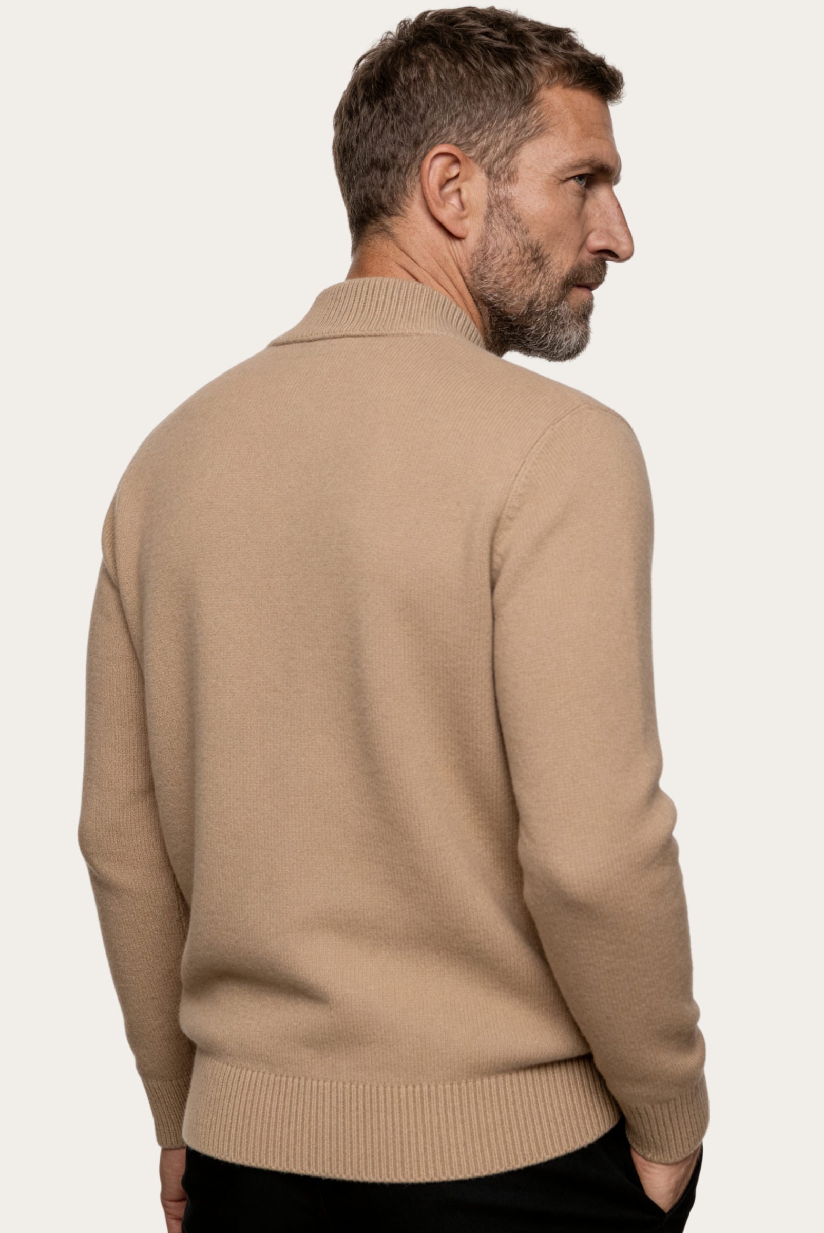 Cardigan de Cashmere Camelo
