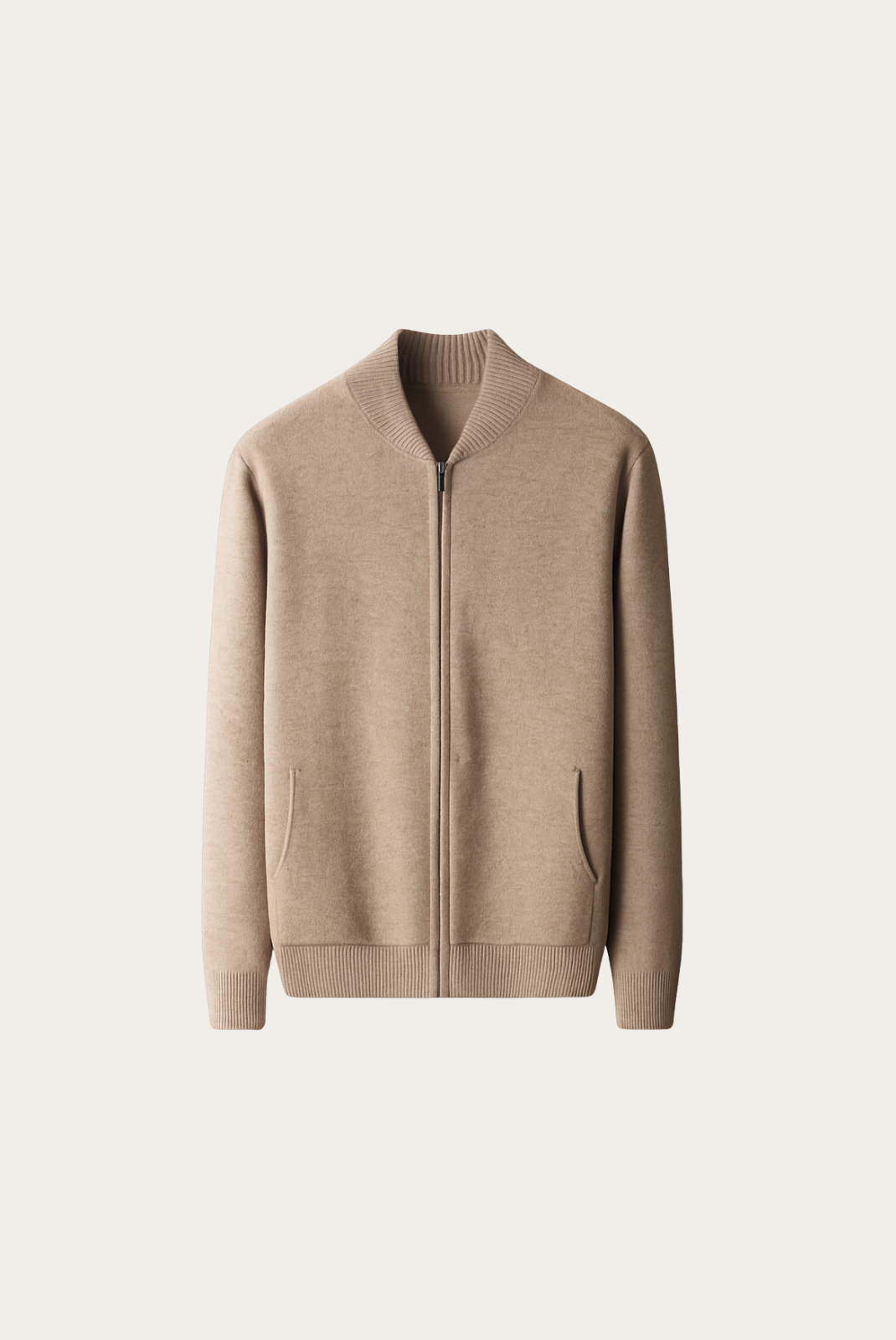 Suéter de Cashmere Camelo