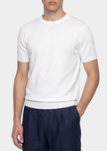 CAMISETA GOLA REDONDA BRANCA ESSENCIAL EM MALHA
