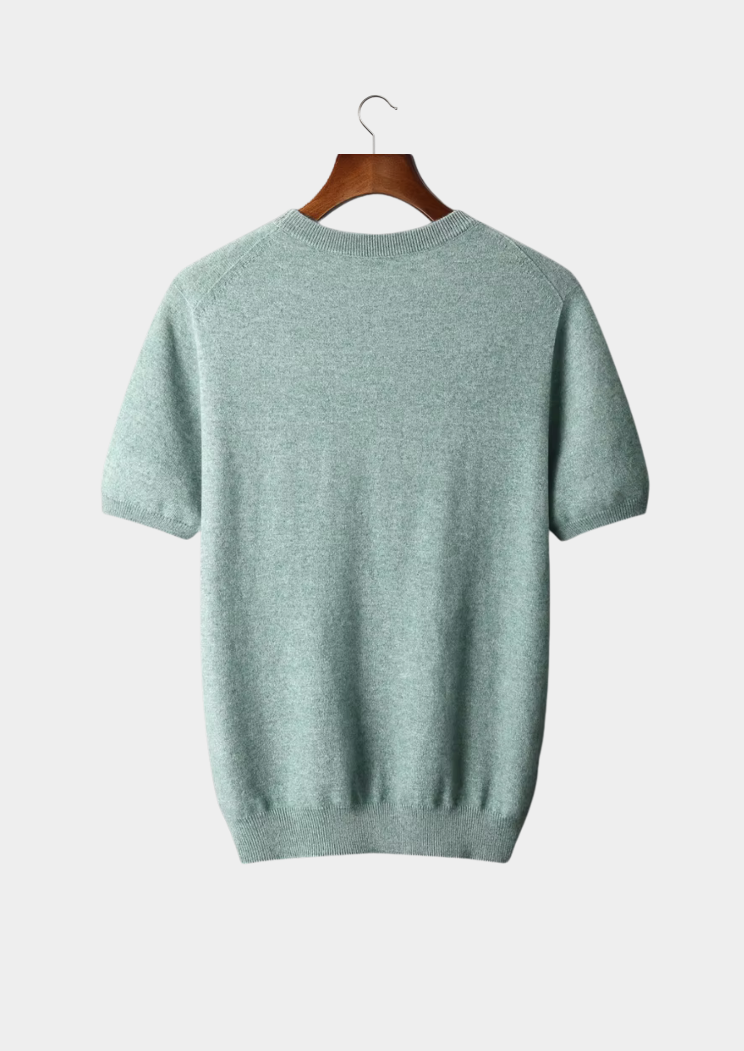 Camiseta Gola Redonda Clássica em Cashmere Premium