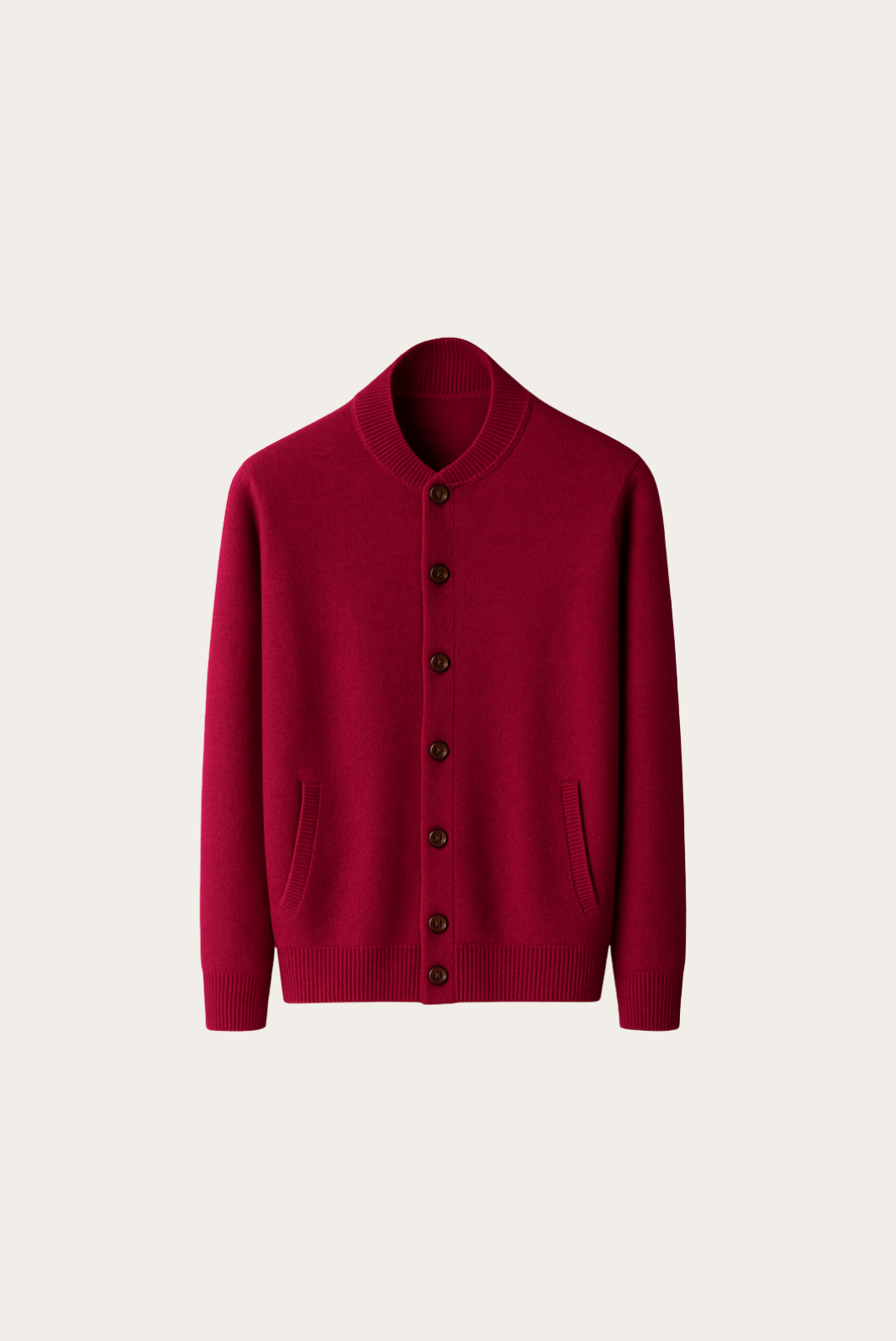 Cardigan de Cashmere Vermelho