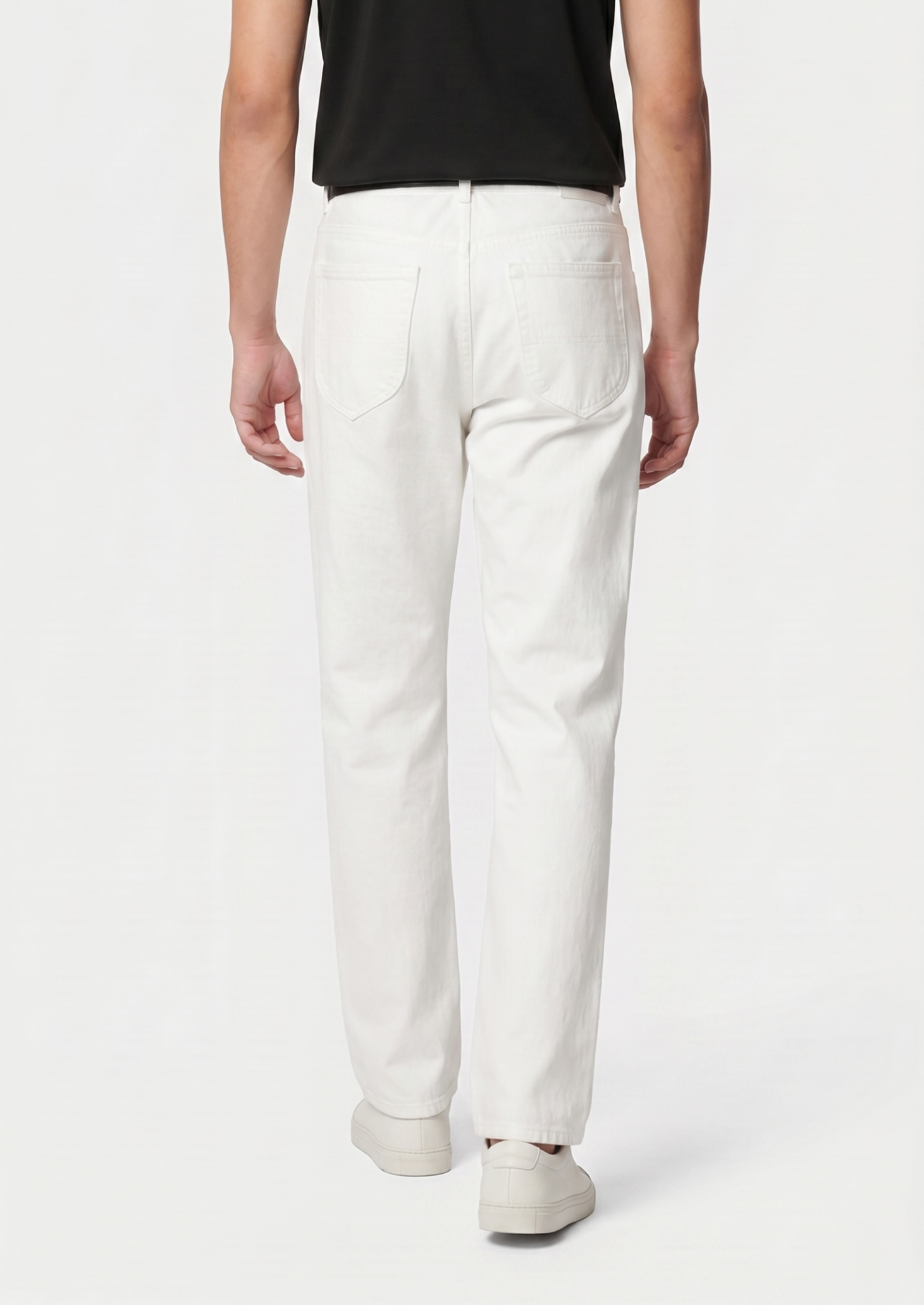 CALÇA JEANS RETA BRANCA ESSENCIAL