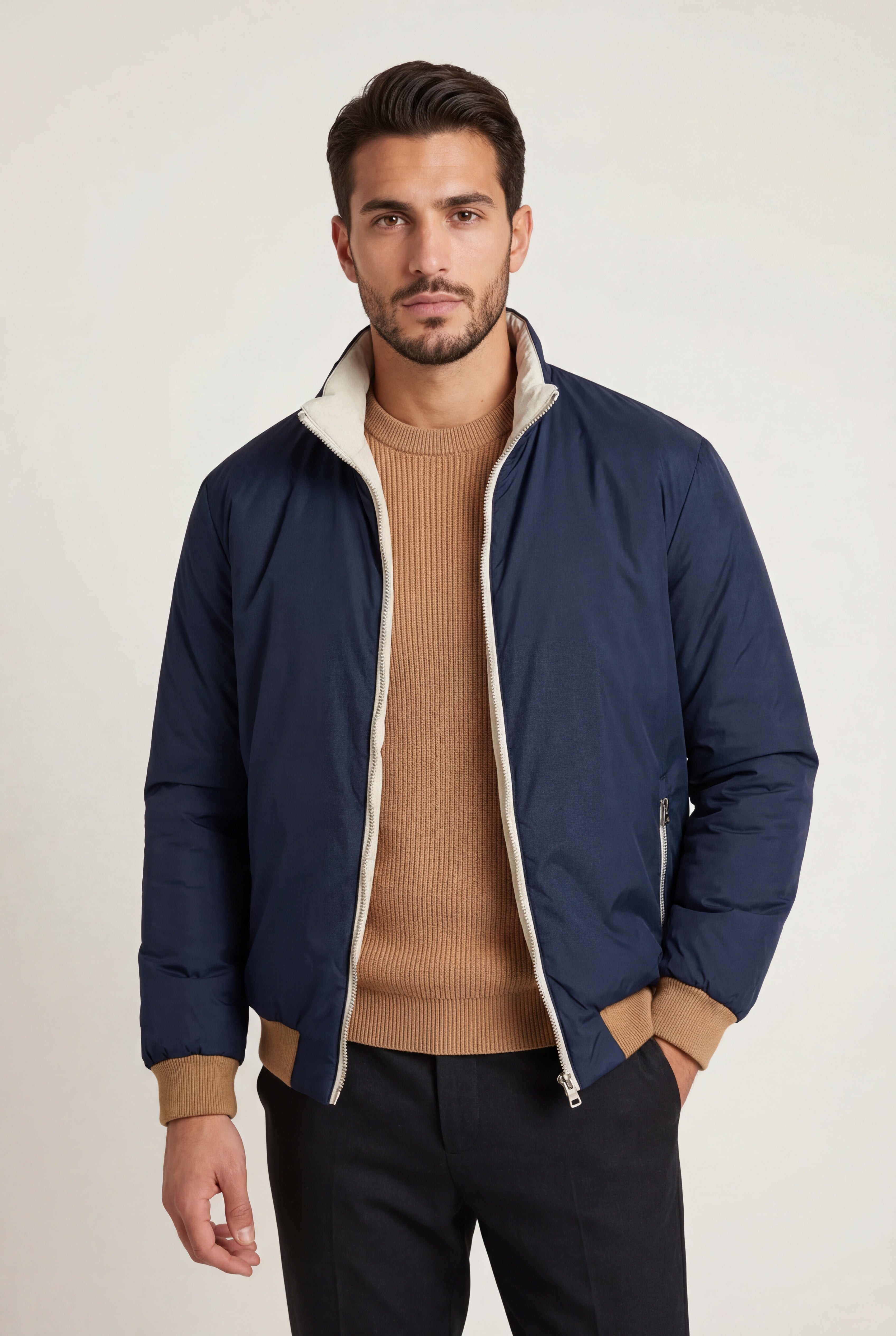 Blue Windbreaker