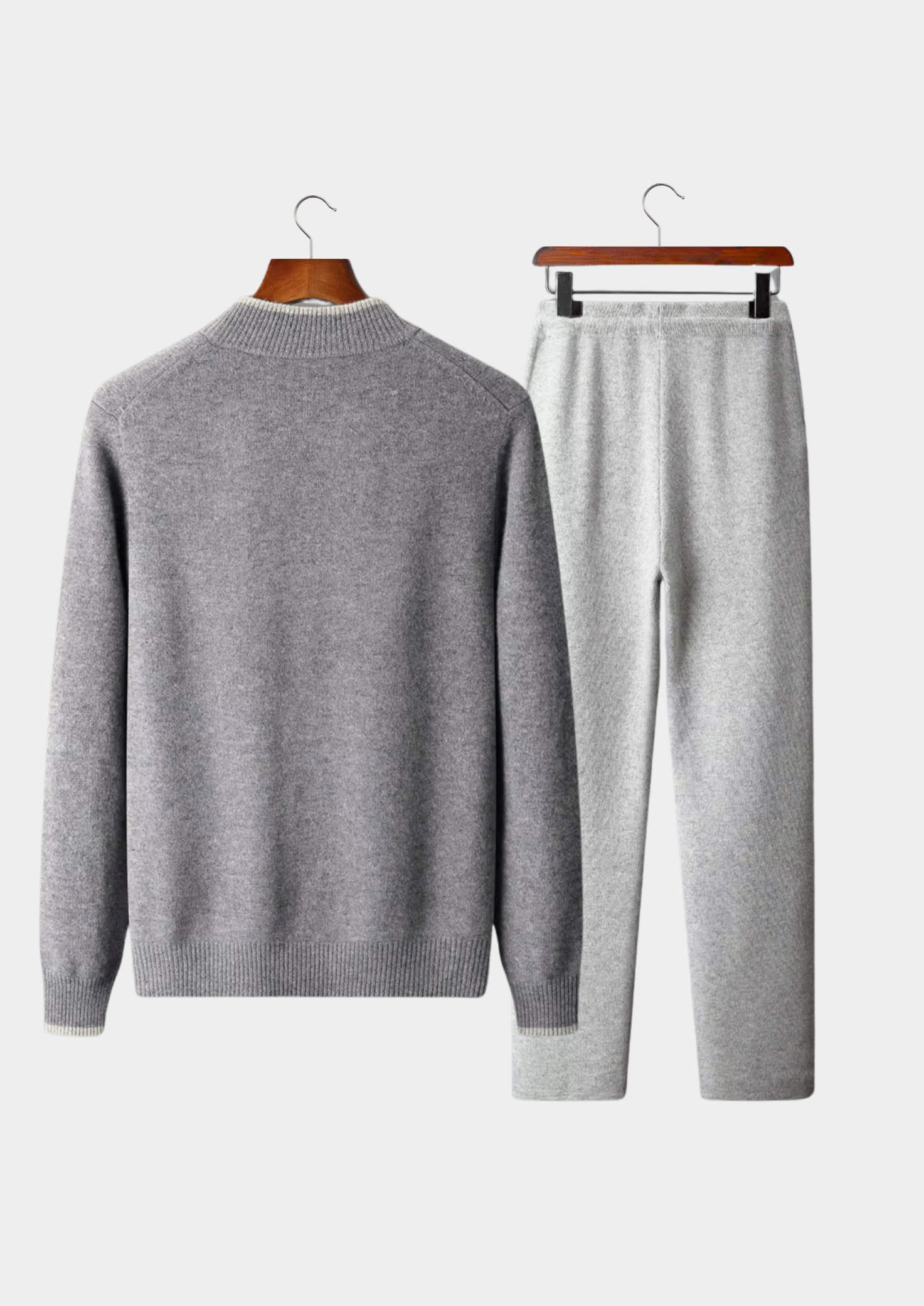 Conjunto Bicolor em Lã Merino Extrafina Pura