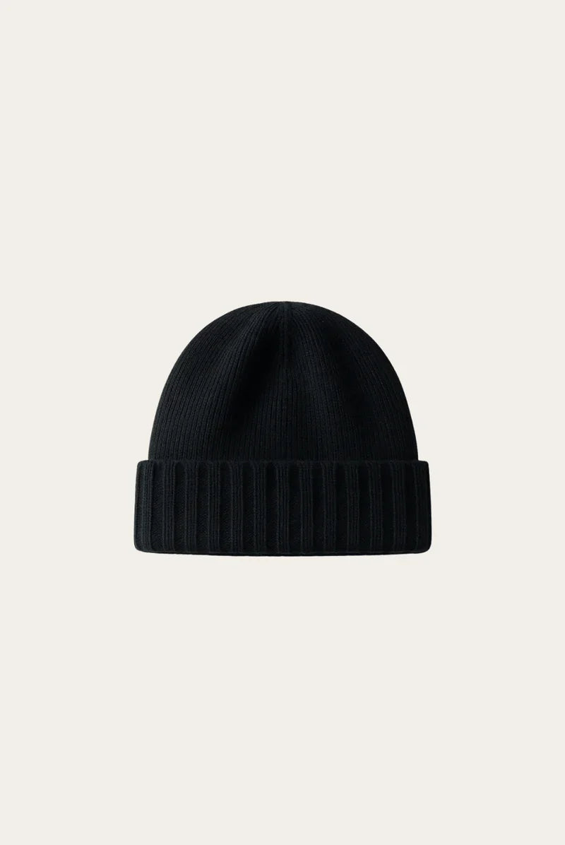 Black Cashmere Beanie