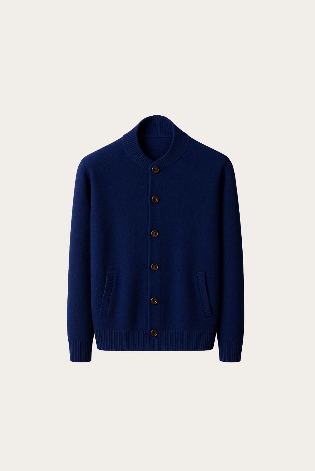 Cardigan de Cashmere Azul-Marinho