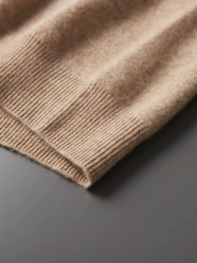 Moletom Leisure Bege em Lã Merino Extrafina Pura