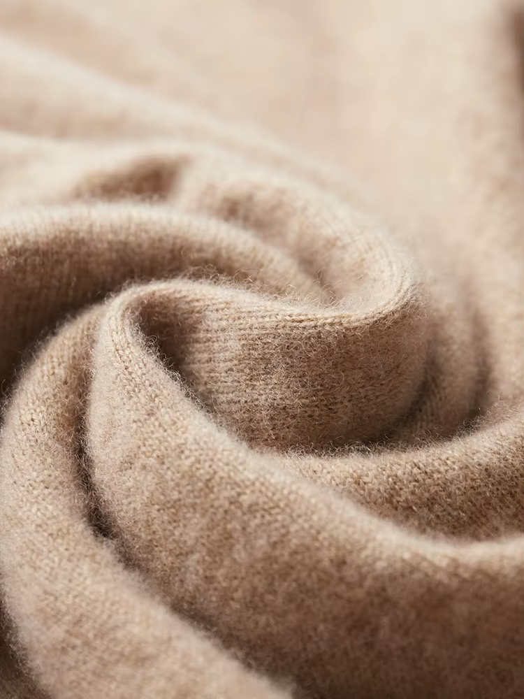 Moletom Leisure Bege em Lã Merino Extrafina Pura