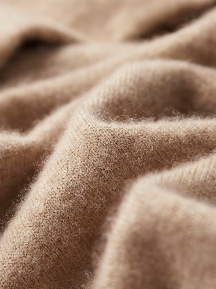 Moletom Leisure Bege em Lã Merino Extrafina Pura