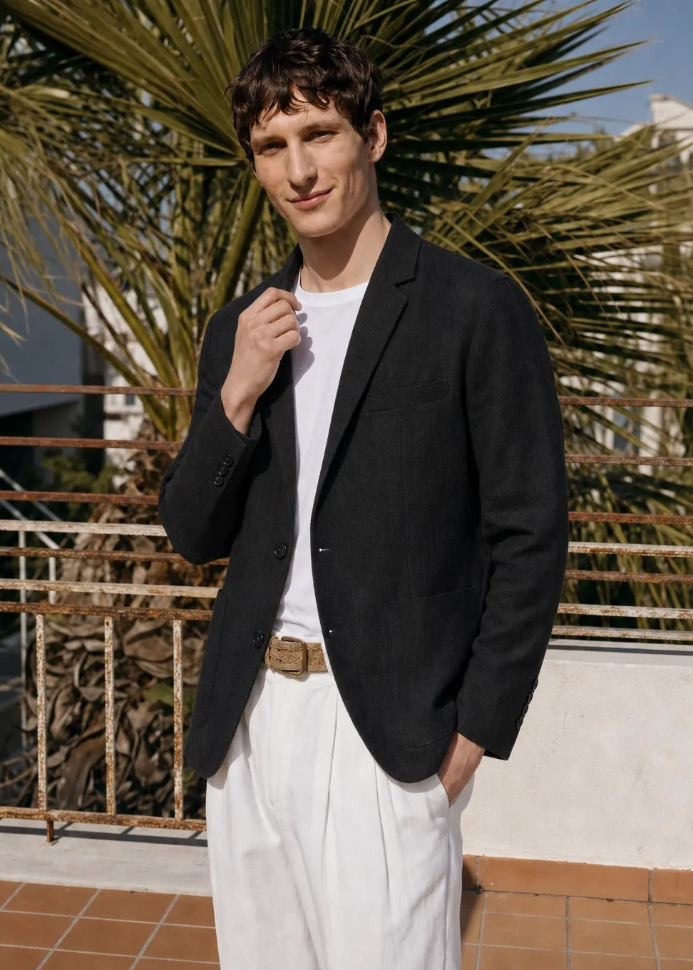 Nina Soft Suade Blazer - Black
