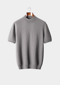 Camiseta Gola Alta em Cashmere Premium