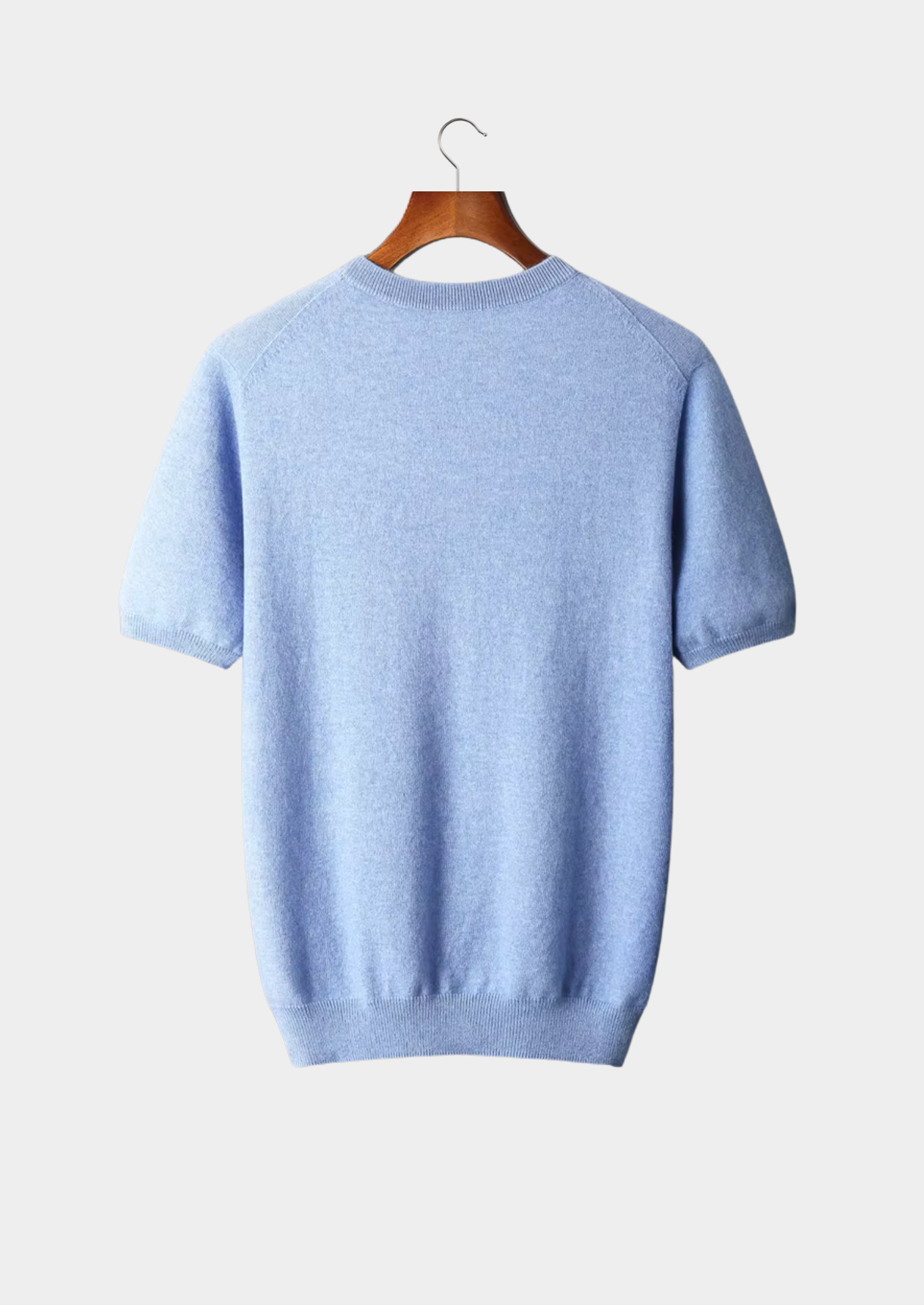 Camiseta Gola Redonda Clássica em Cashmere Premium